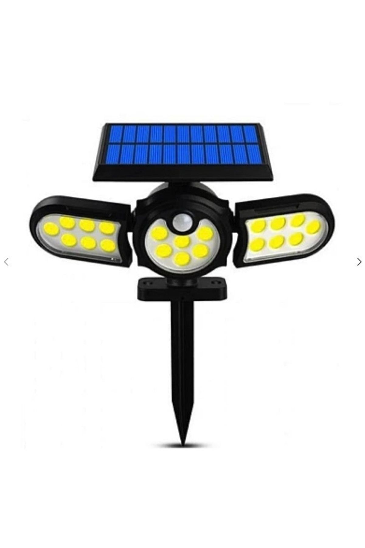 divendi-ro-WS 1206B triple solar lamp with motion sensor, for wall or ground mounting 1