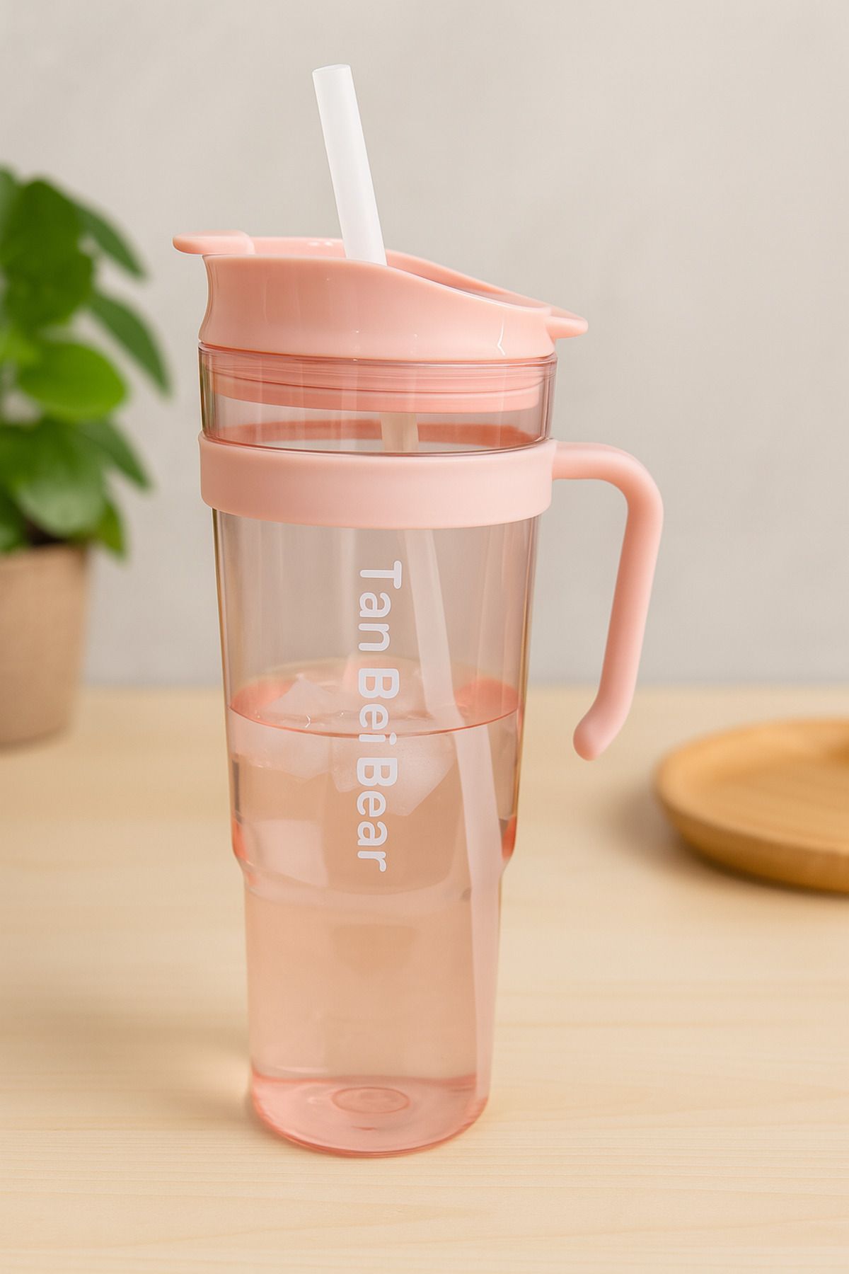 İNTER LİFE-Motivational Water Bottle with Handle and Straw Suitable for Daily Use Bpa-Free Water Bottle Suitable for Detox 1.2 ml 4