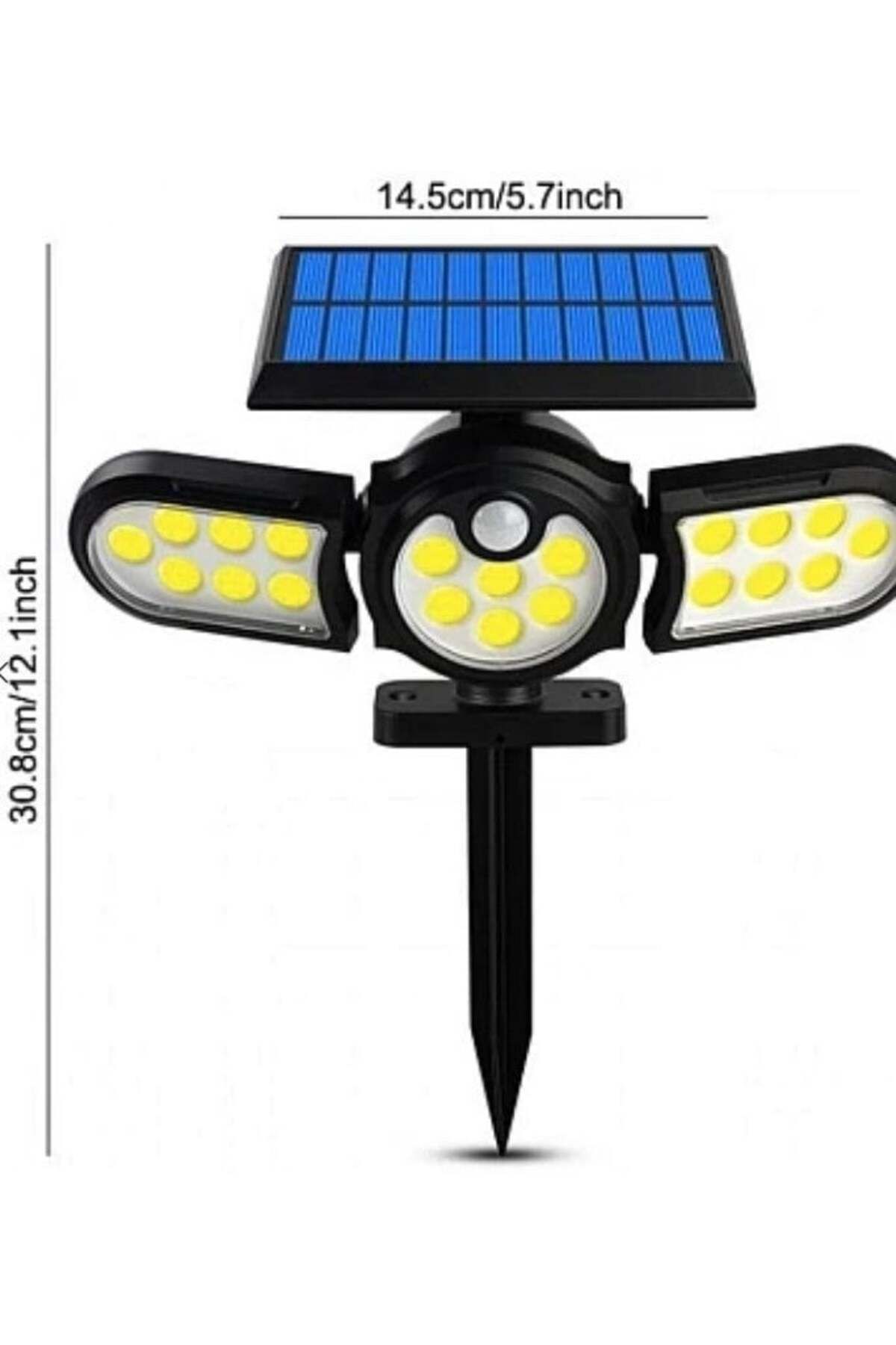 divendi-ro-WS 1206B triple solar lamp with motion sensor, for wall or ground mounting 8
