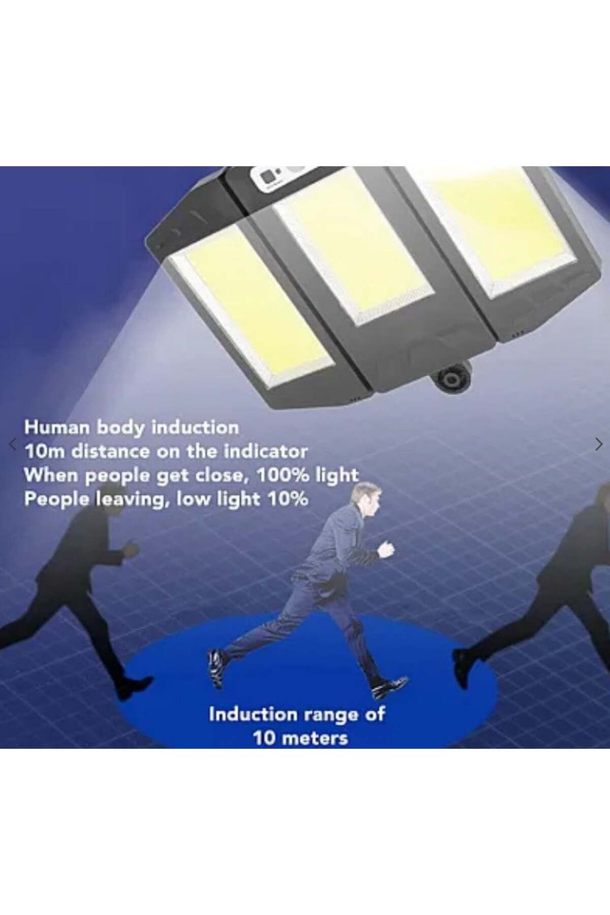 divendi-ro-TRIPLA COB motion sensor solar wall lamp with remote control for outdoor use 3