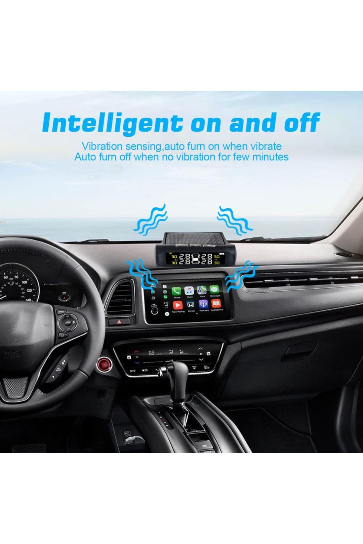 divendi-ro-Tire pressure and tire temperature sensors, with alarm, solar charging, LCD display, alarm, black 6