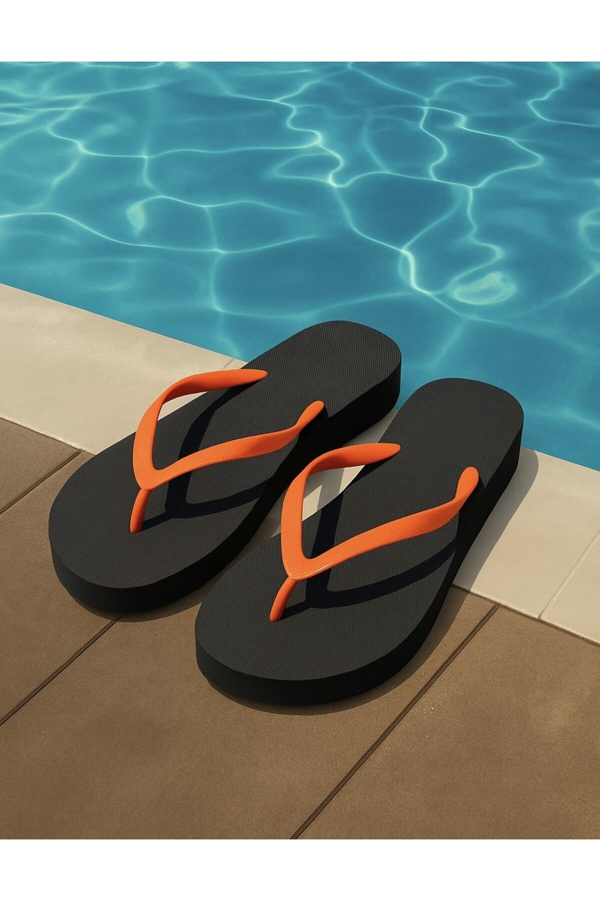 NUR KARACA-25Y1103 Flip-Flop High Sole Comfortable Daily Summer Beach Slippers for Women-Platrofm Model 1