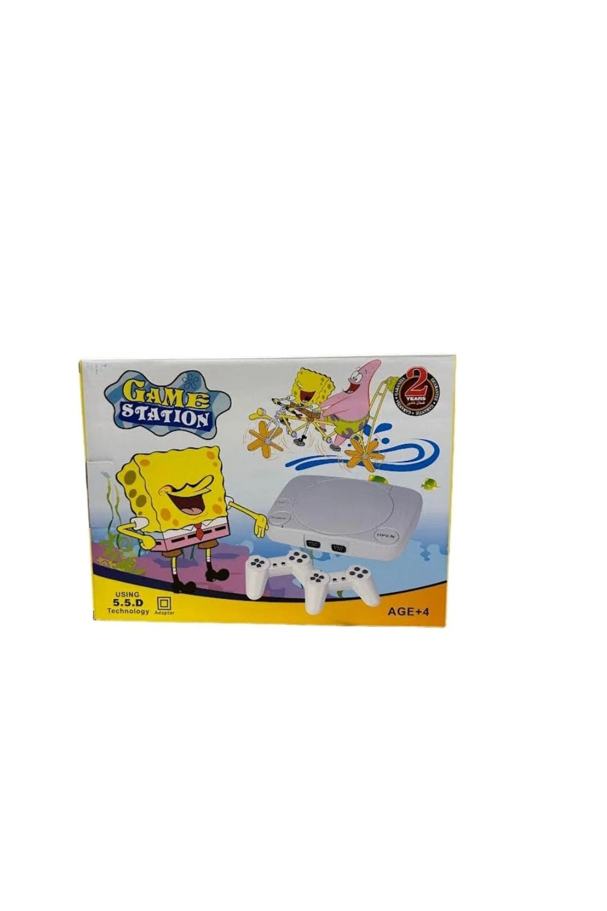 Toybox-Game station classic console with 2 controllers white 3