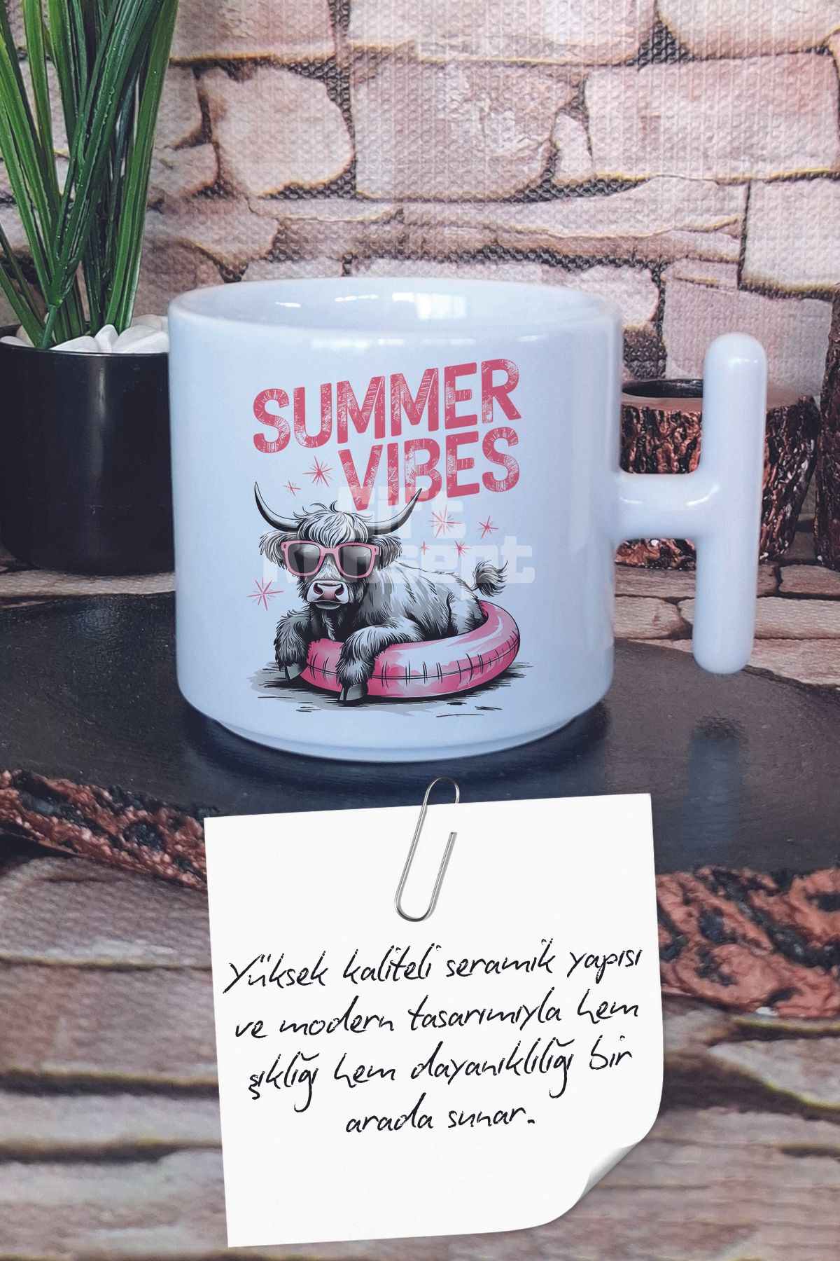 giftkonsept-Summer Vibes Cow Printed Latte Cup Mug with t Handle 3
