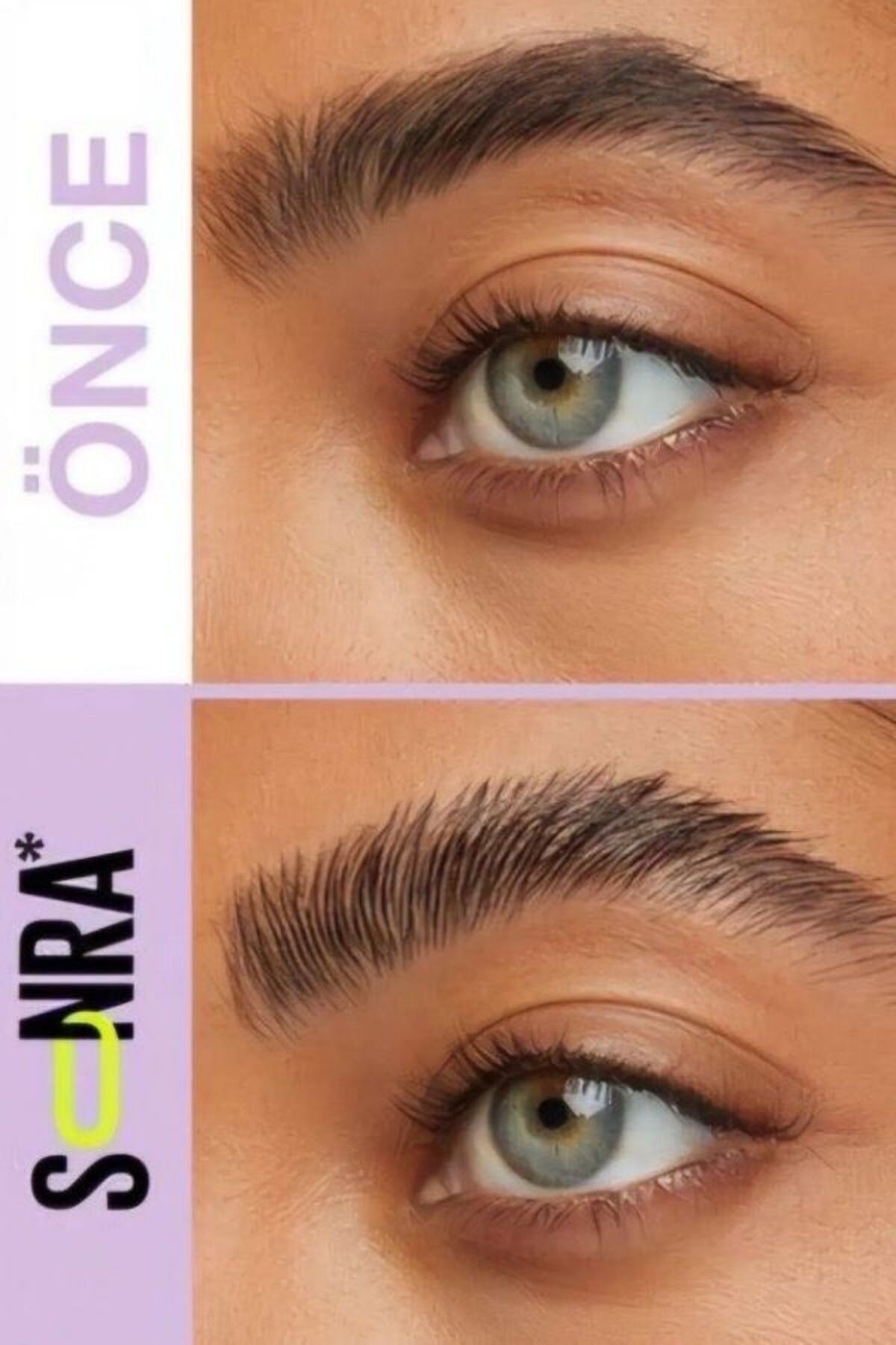 HİROS'H-Super Lock Brow Glue Eyebrow Fixing Mascara and Eyebrow Brush - Transparent 2