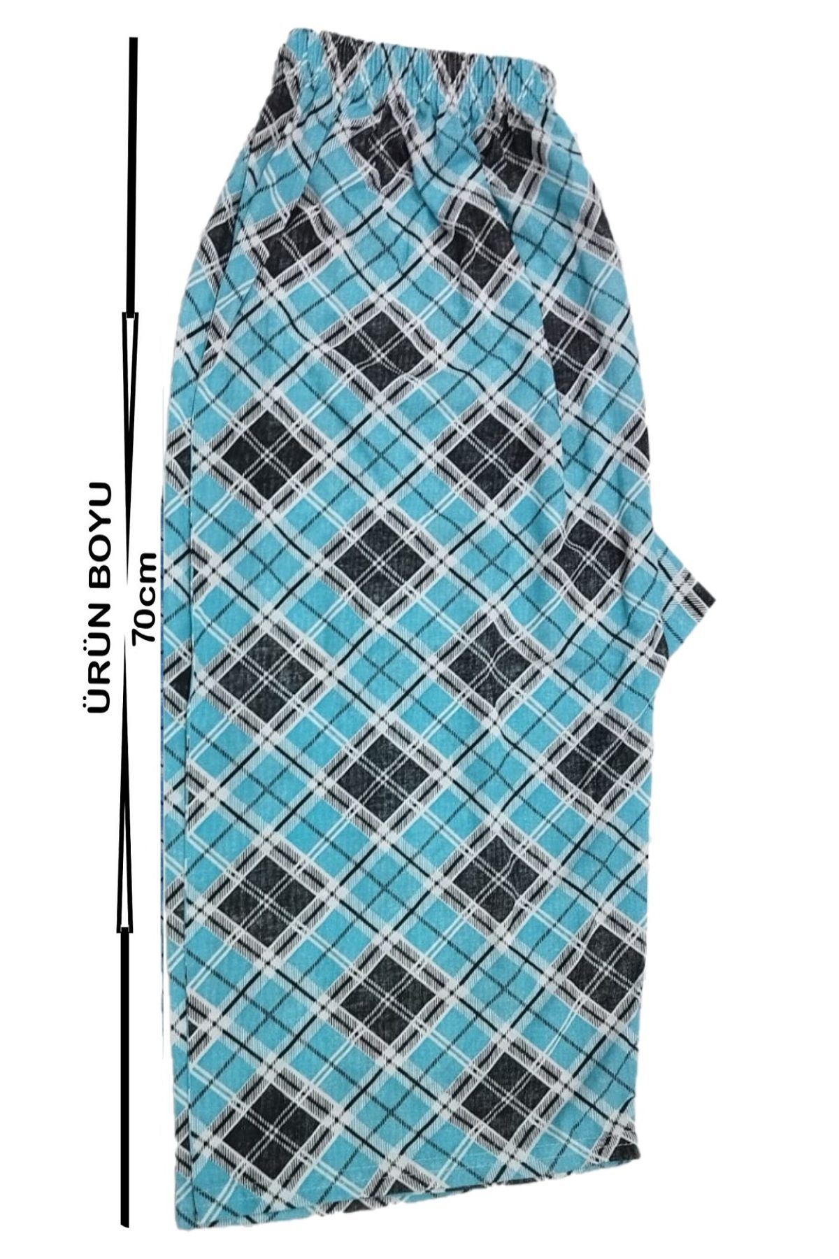 A&K ZÜMRA-Mother Model Combed Cotton Below Knee Capri Large Size Netted 2