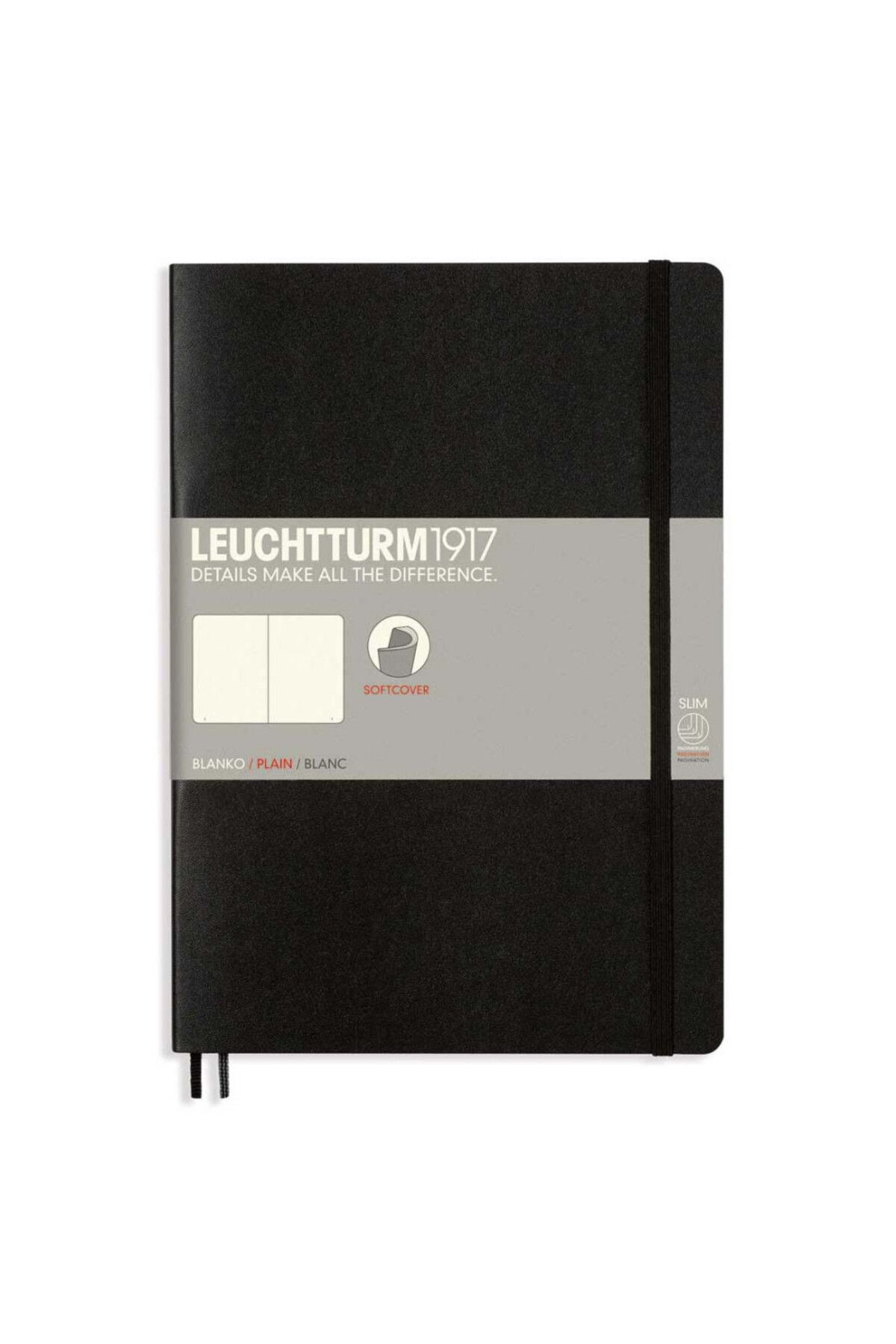 Leuchtturm-Notebook B5 Dictating, Model Leuchtturm, Flexible Cover, Black 1