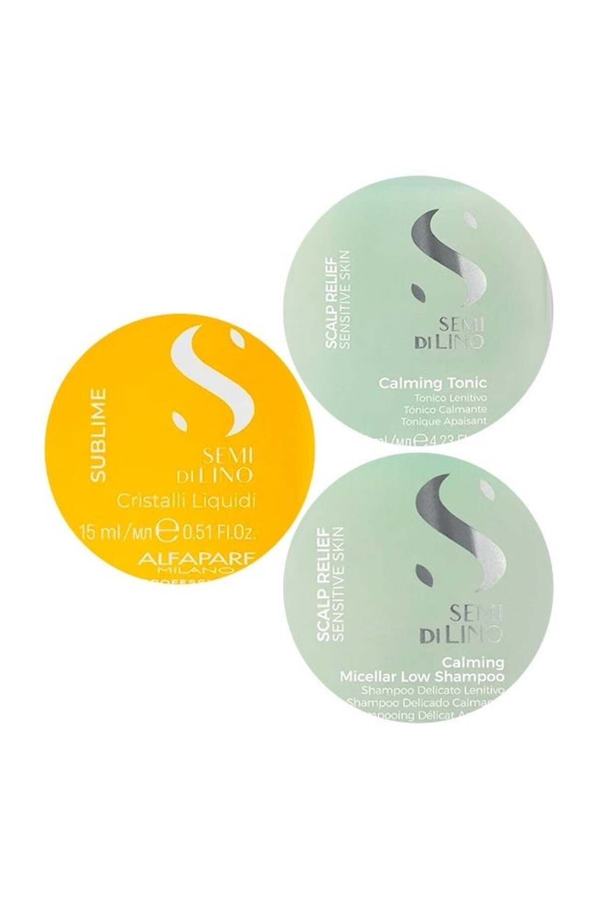 Alfaparf Milano-Set Scalp Sensibil Alfaparf Milano Șampon Calmant 250ml + Tonic Calmant 125 ml + Ulei Cristalli 15ml 4