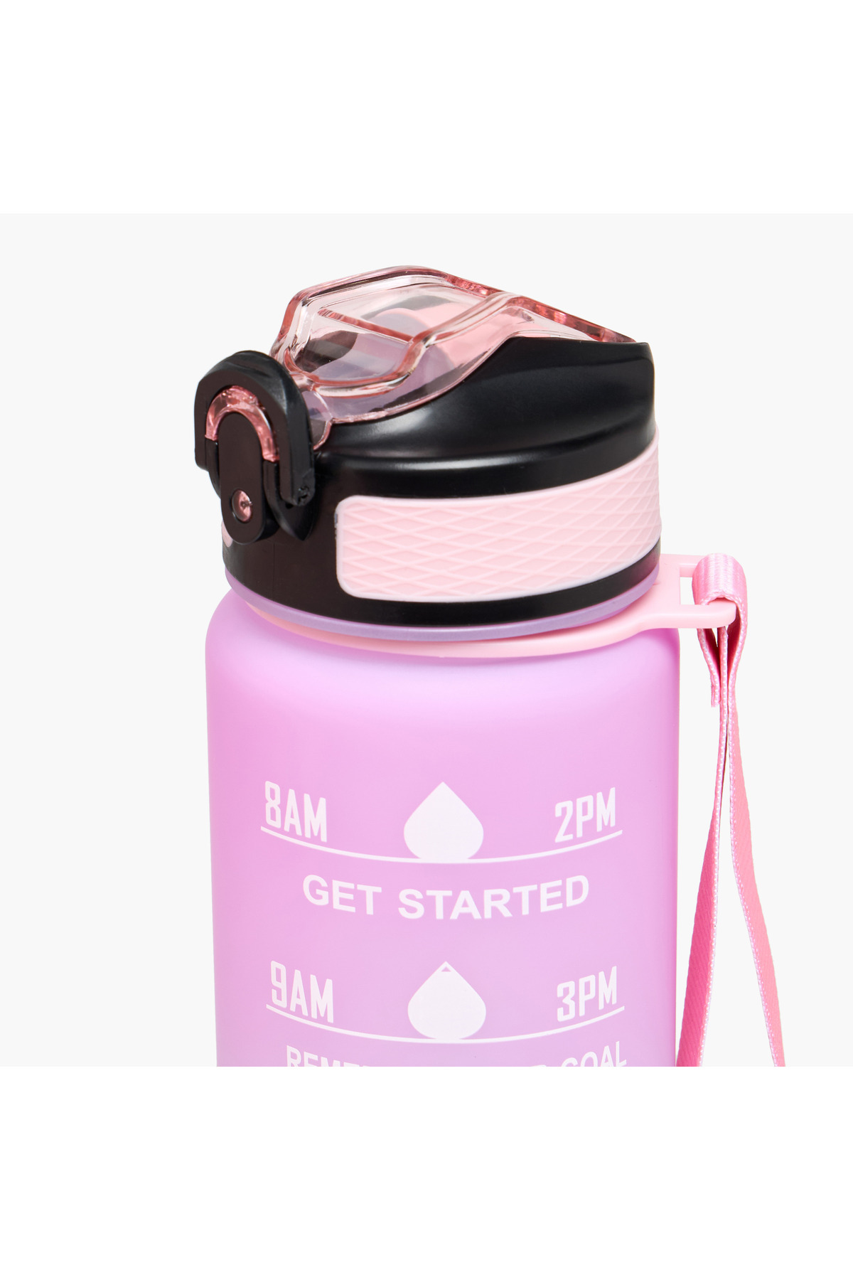 Lifestyle-Printed Sipper Water Bottle with Push Button and Strap Handle - 1 L 3