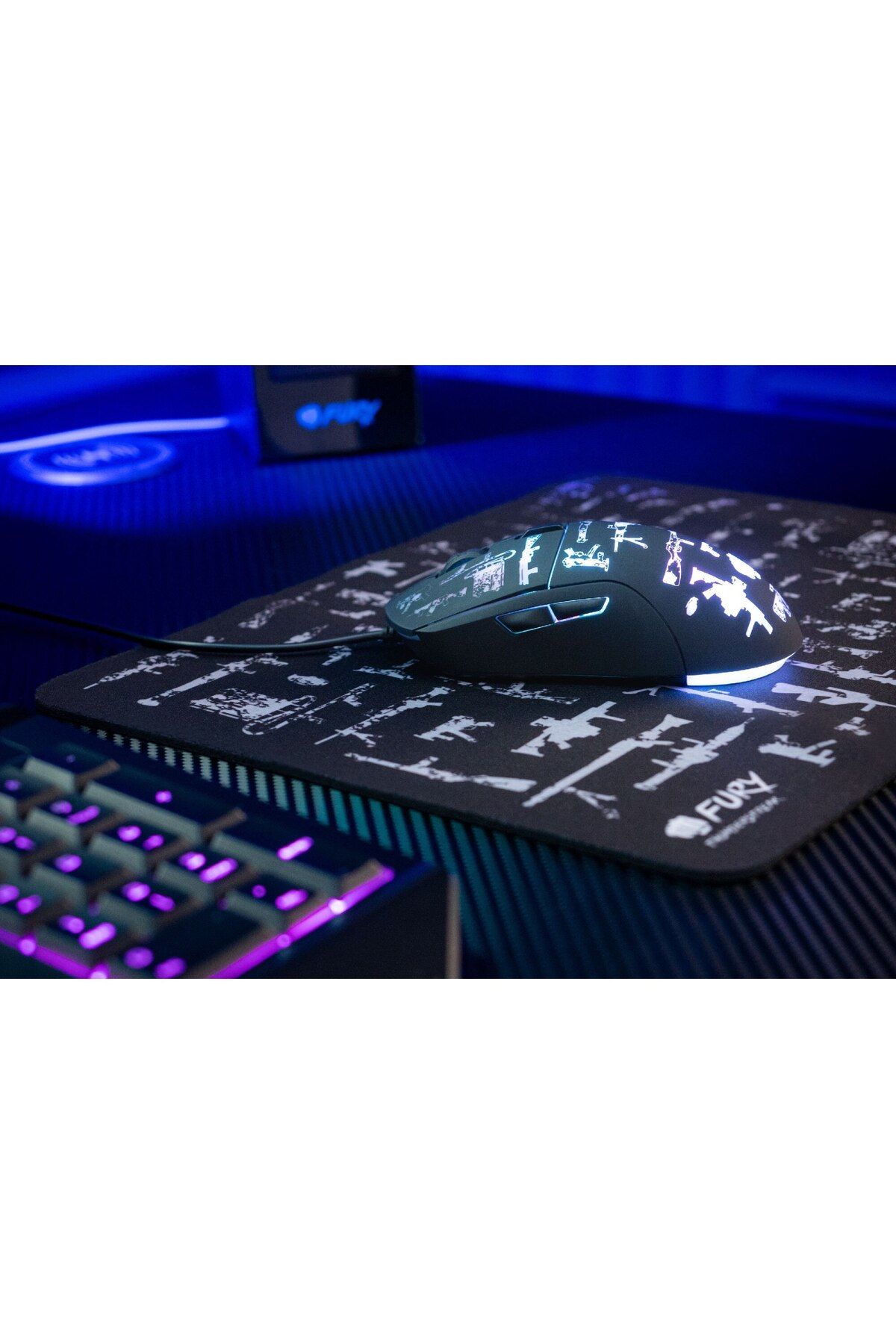 Bloom-Fury NFU-1677 Gaming Keyboard and Mouse Set, Black 4