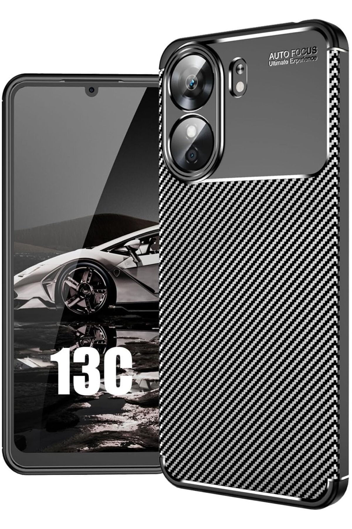 ALC MOBILE-Auto Focus Carbon ALC Mobile Case, For XIAOMI Redmi 13C - Black 1