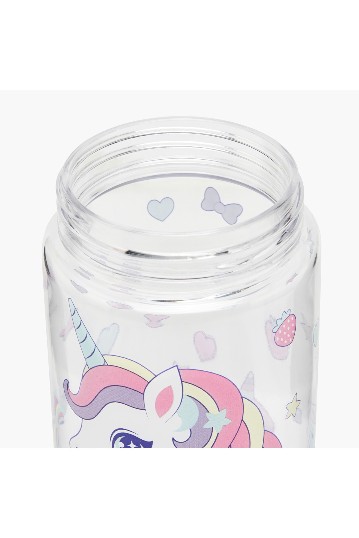 GLOO-Unicorn Print Water Bottle with Straw and Handle - 420 ml 5
