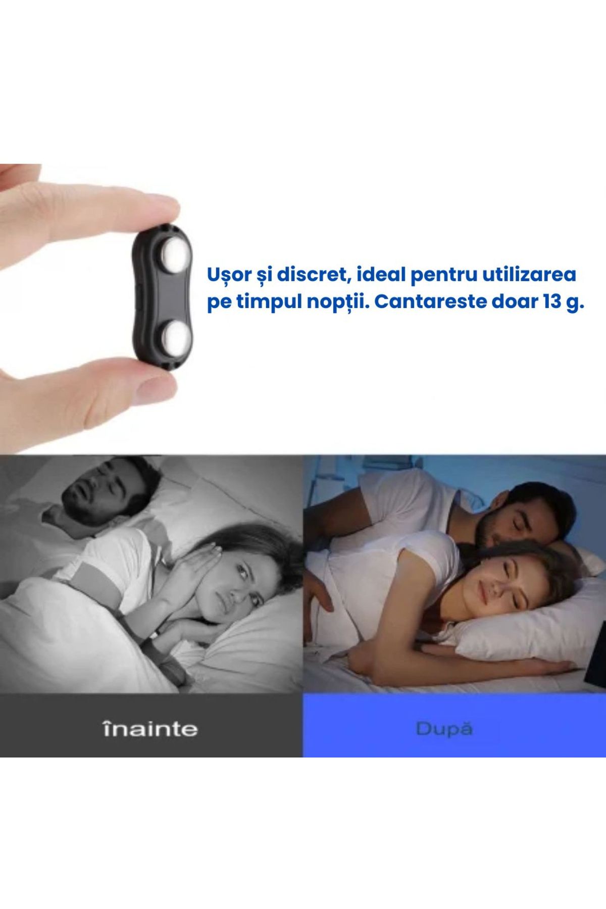 CLAUSTEEL-Dispozitiv anti-sforăit, EMS, detectare automată, microcurenți, baterie, somn mai bun 7