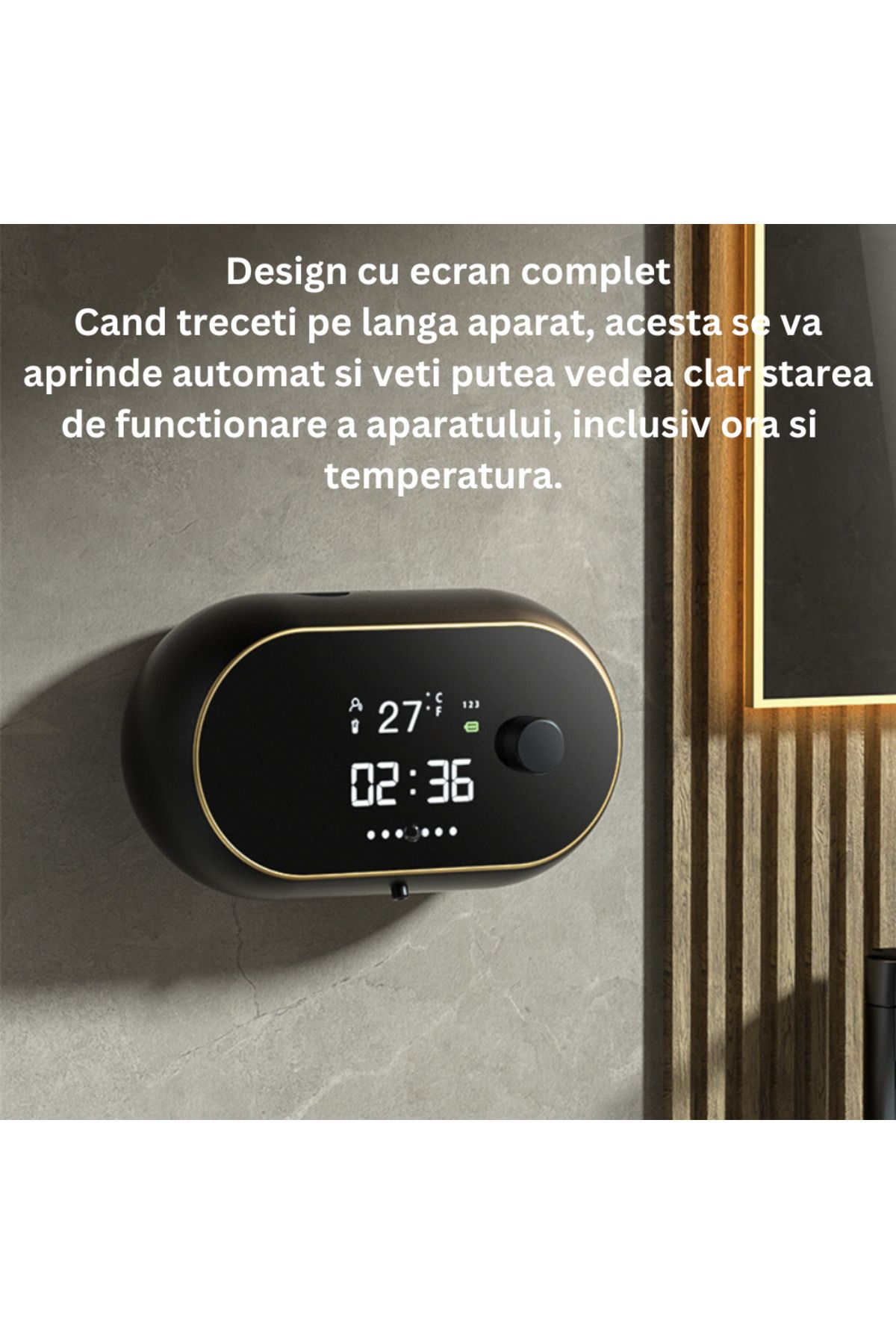 CLAUSTEEL-Auto Foam Dispenser, 500ml, Touch Sensor, Led Temp/time/foam, 2000mah Battery 4