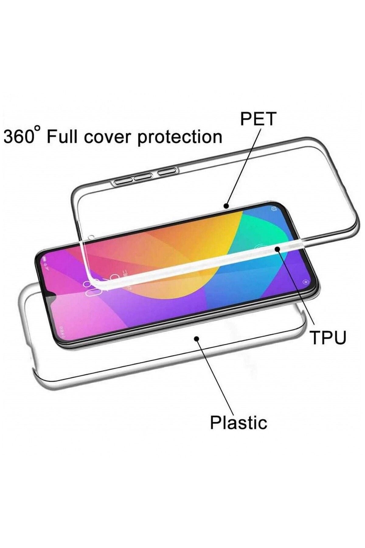 ALC MOBILE-360 case compatible with Xiaomi Redmi Note 11 (front - back) Transparent - ALC® 2