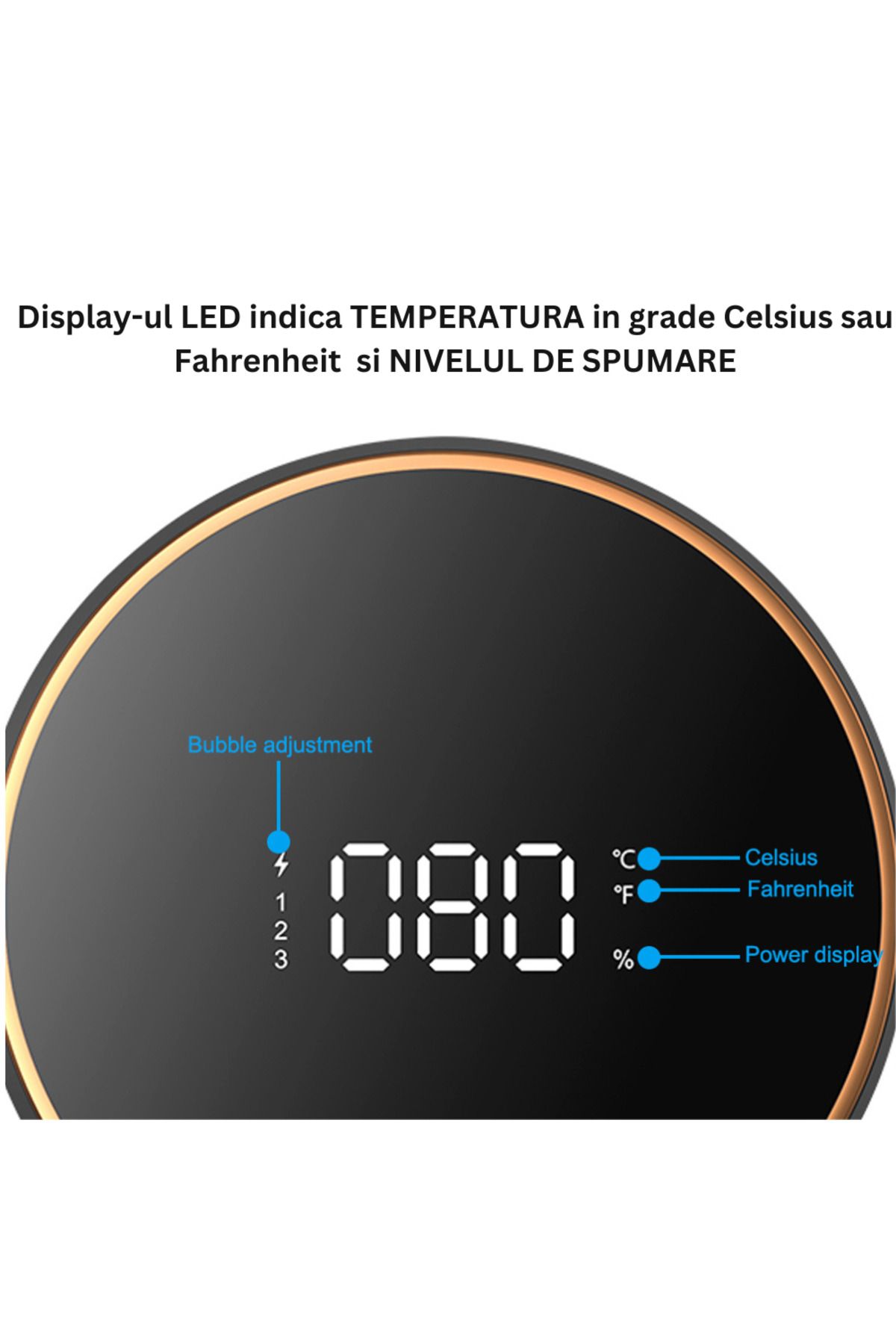 CLAUSTEEL-Auto Foam Dispenser, Touch Sensor, LED Display, Battery & Foam Level Indicator 7