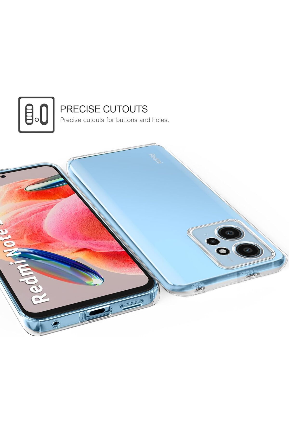 ALC MOBILE-360 case compatible with Xiaomi Redmi Note 12 4G - V2 Transparent front and back 2