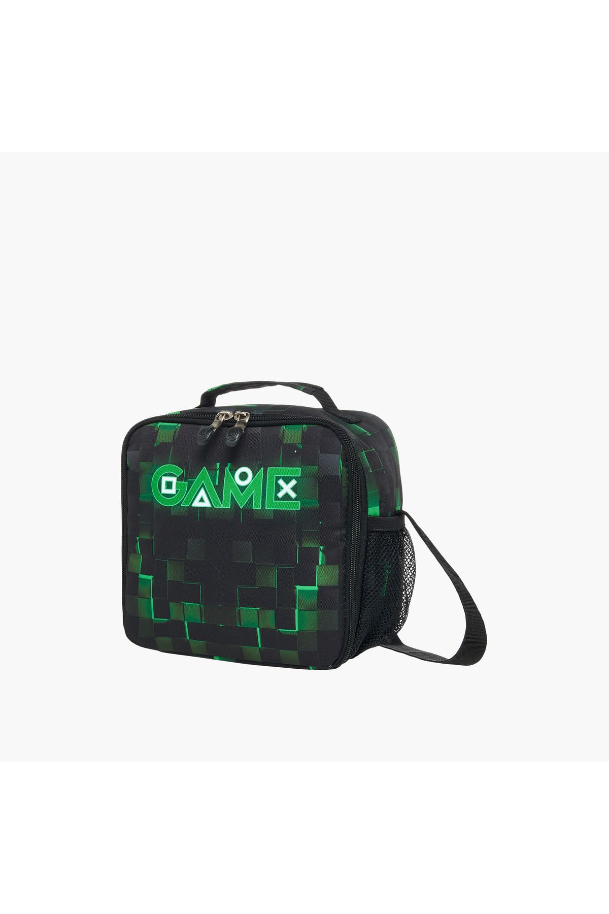 ST Right-St.Right Pixel Game Print Lunch Bag with Zip Closure 2