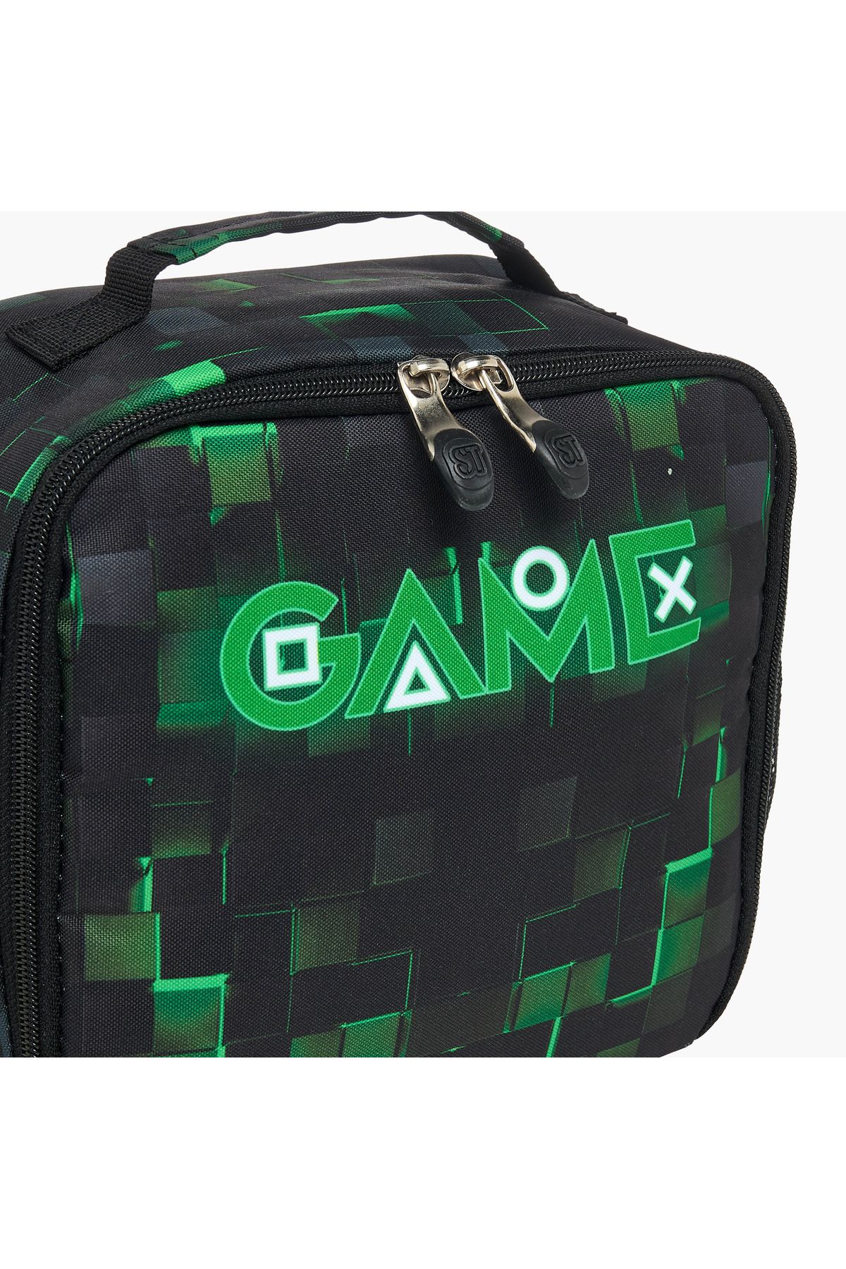 ST Right-St.Right Pixel Game Print Lunch Bag with Zip Closure 5