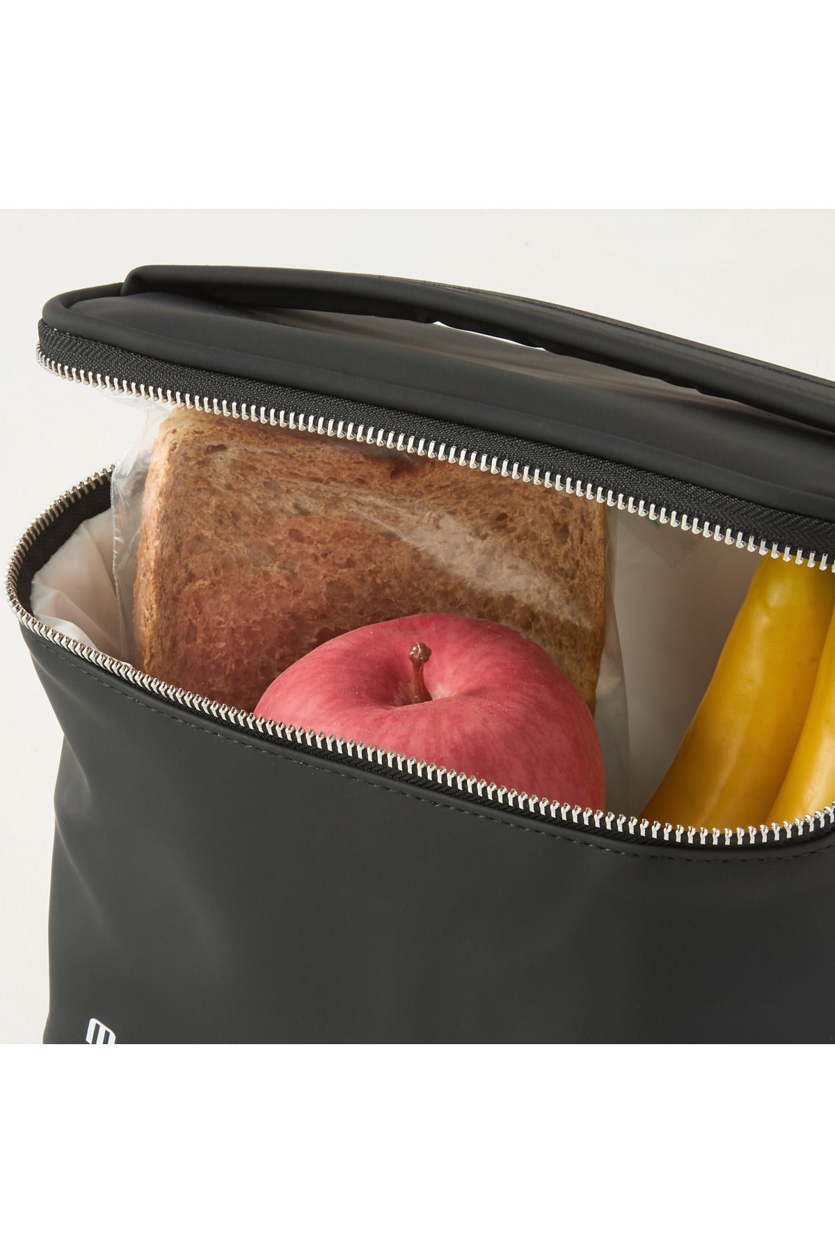 Monocrom-Monocromo Solid Lunch Bag with Top Handle and Zip Closure 4