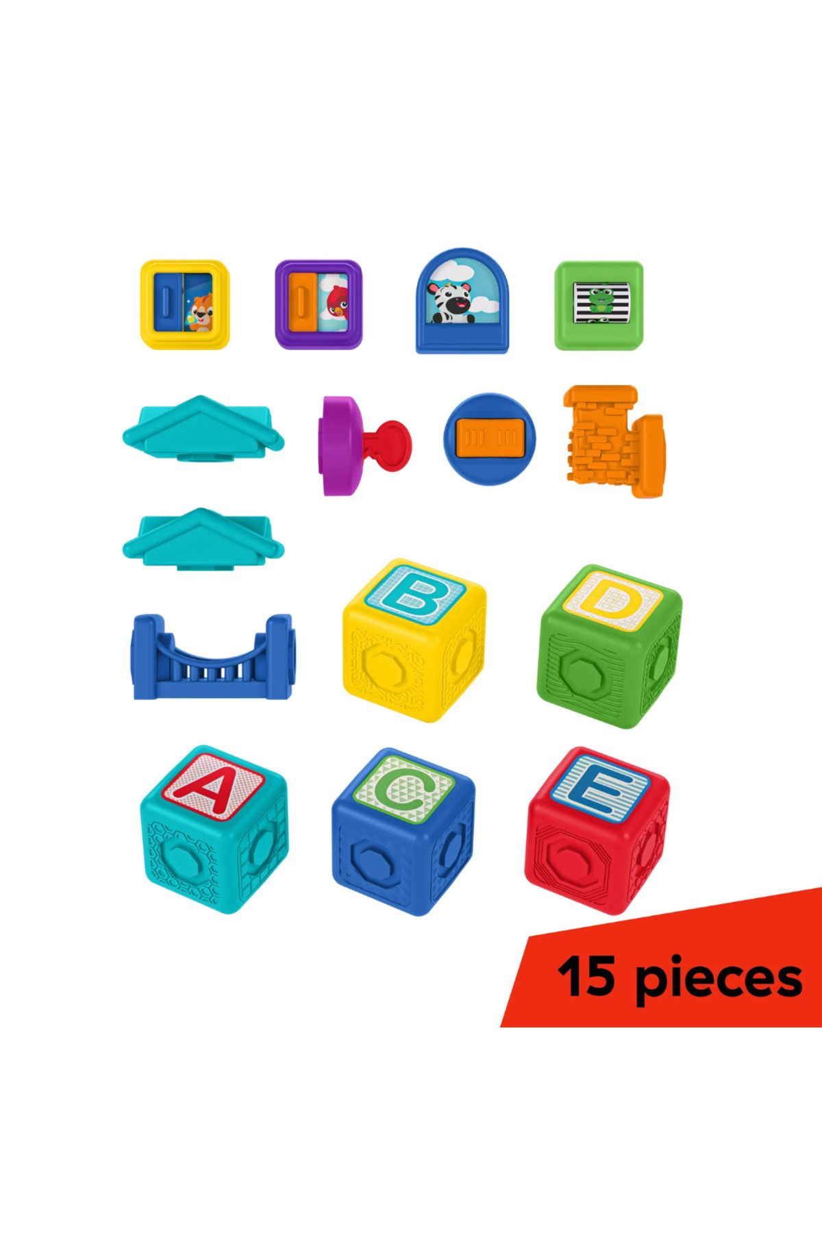 Baby Einstein-- Magnetic Activity Blocks, "Bridge & Learn" 15 Pieces 17