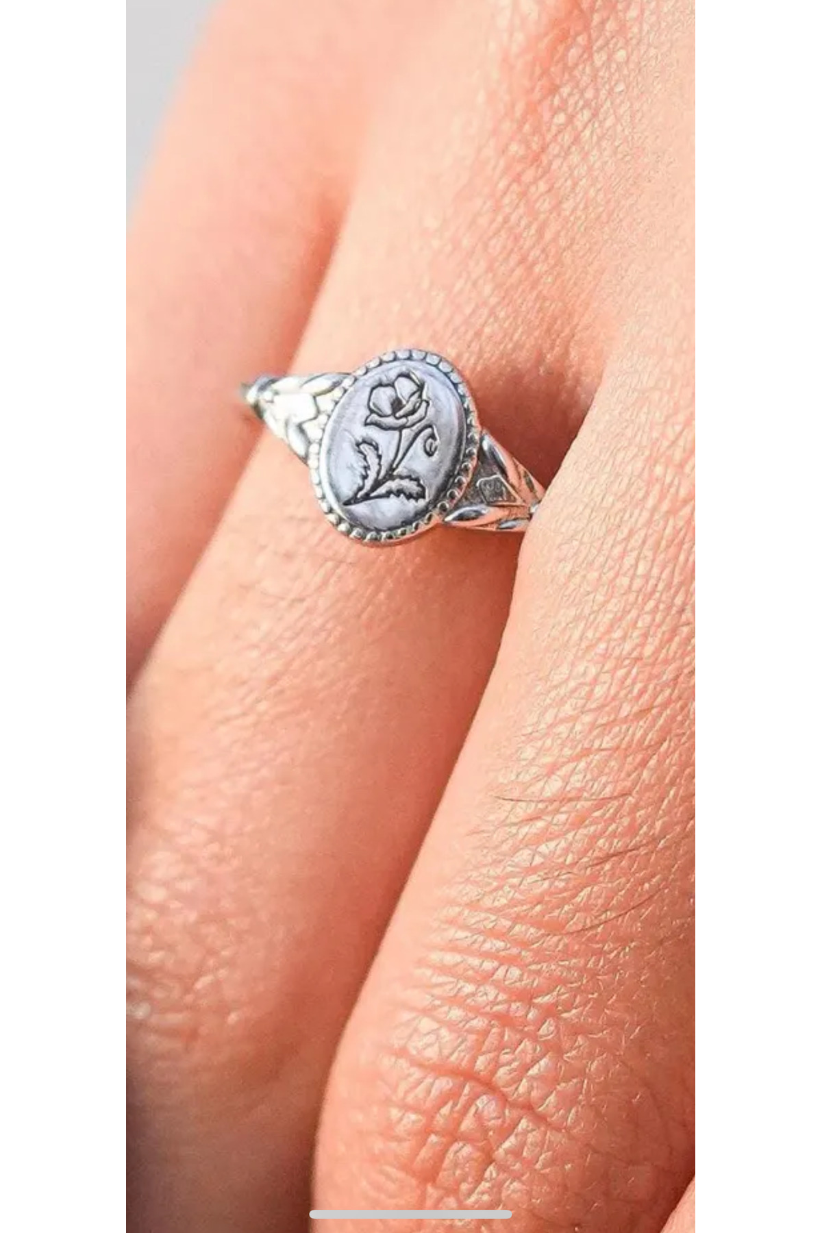 Wind Silver Tasarım Yüzüğe İstediğini Kazıt 925 Ayar