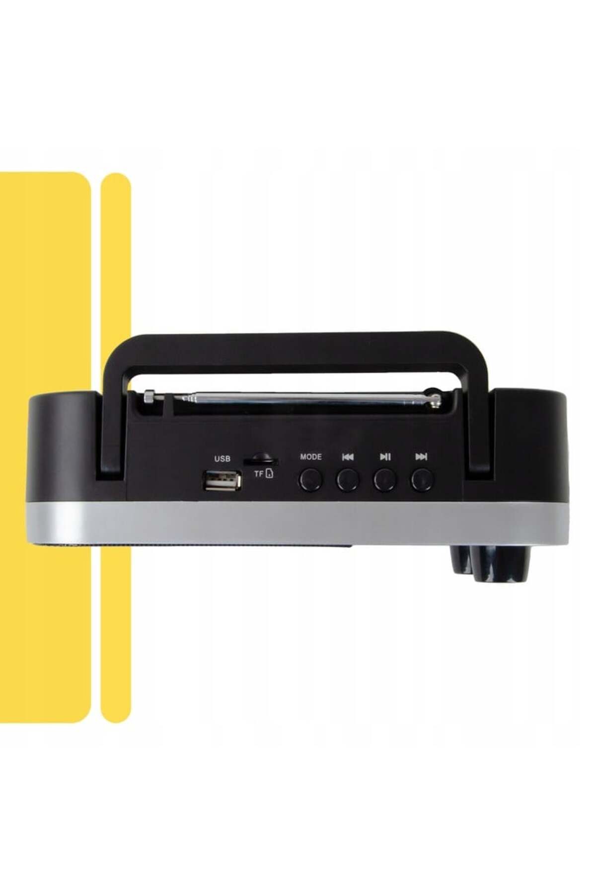 Renew Force-Force portable radio, FM/AM antenna, Bluetooth, SD Card Slot, Black 4