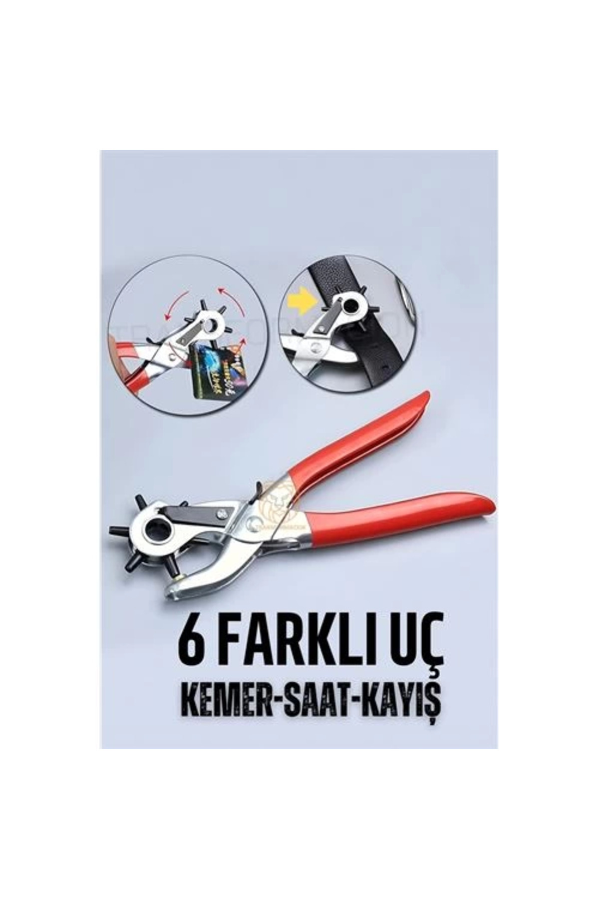 Stor BFS Kemer Delici Pense 6 Uçlu Saat Kayış Kemer Delme Pensesi