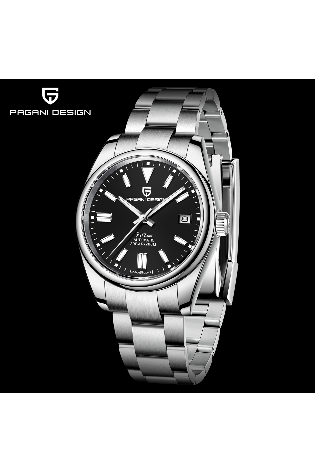 Pagani design PD-1690 Oyster Perpetual 38MM 200M Su Geçrmez Japon