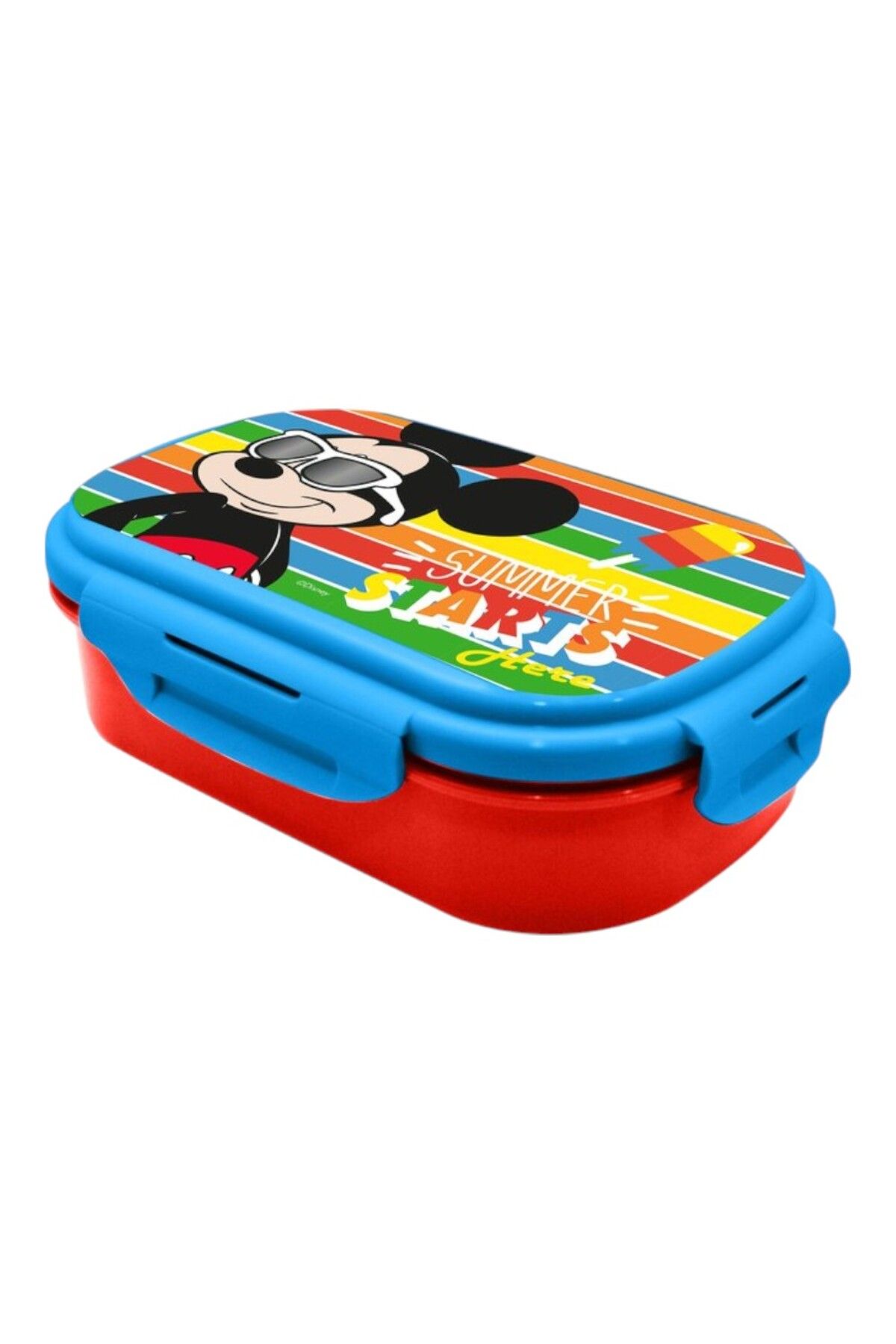 Mickey Mouse-Sandwich box with cutlery, BPA-free, multicolor, 21x14x6 cm, Mickey Mouse, Disney 2