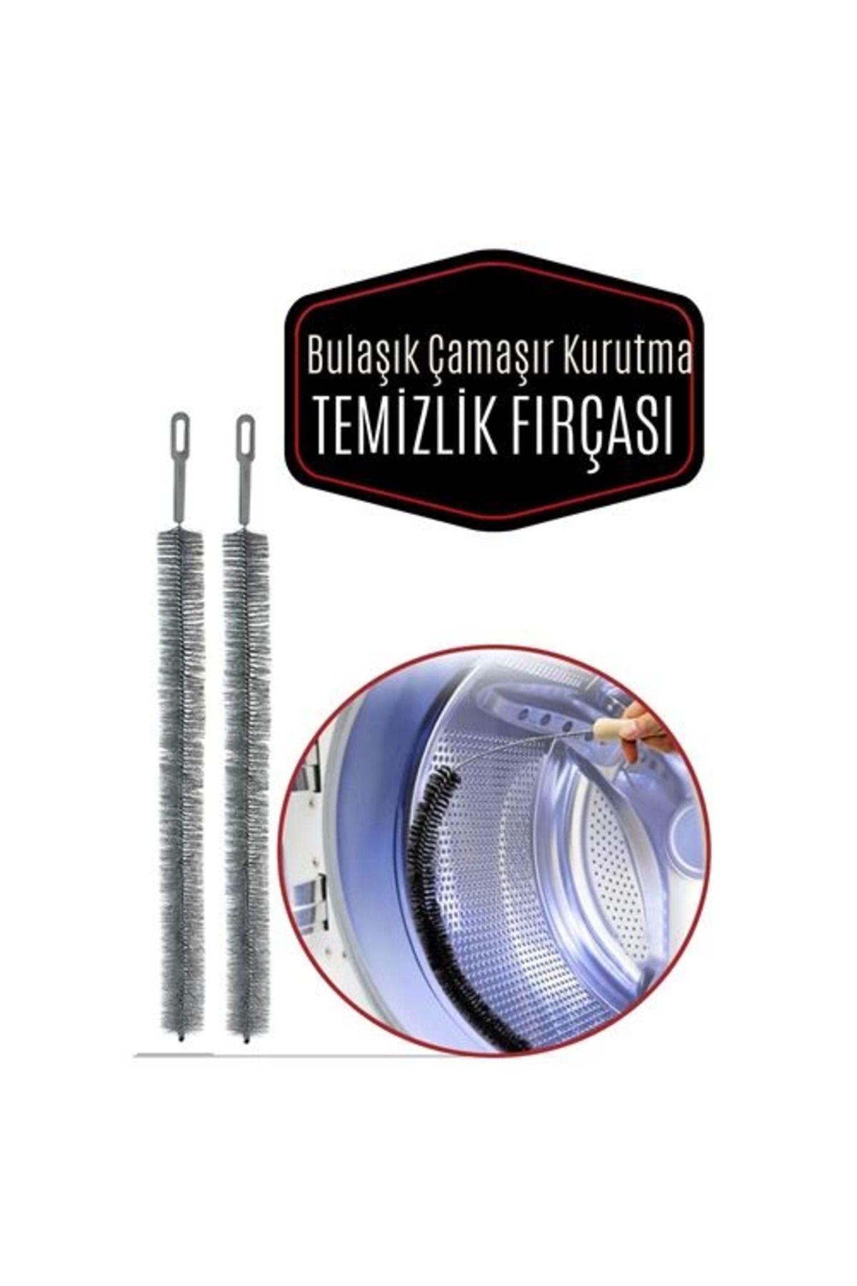 dorenta BFS Bulaşık Çamaşır Kurutma Makine Temizleme Fırçası 2 Adet
