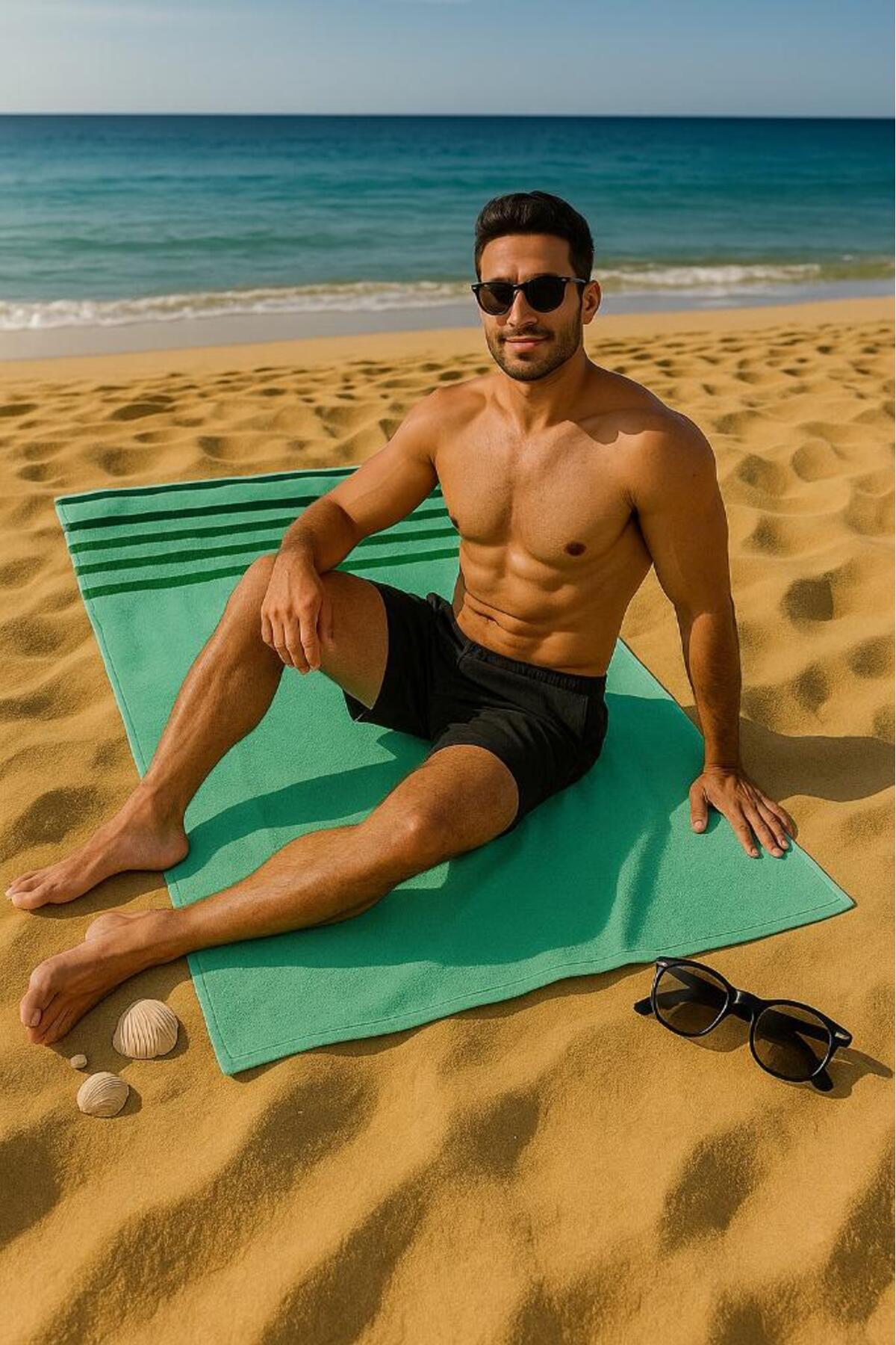 Beach Towel 100% Cotton Colorful Bath Towel Quick Drying Body Towel Peshtemal Beach Towel