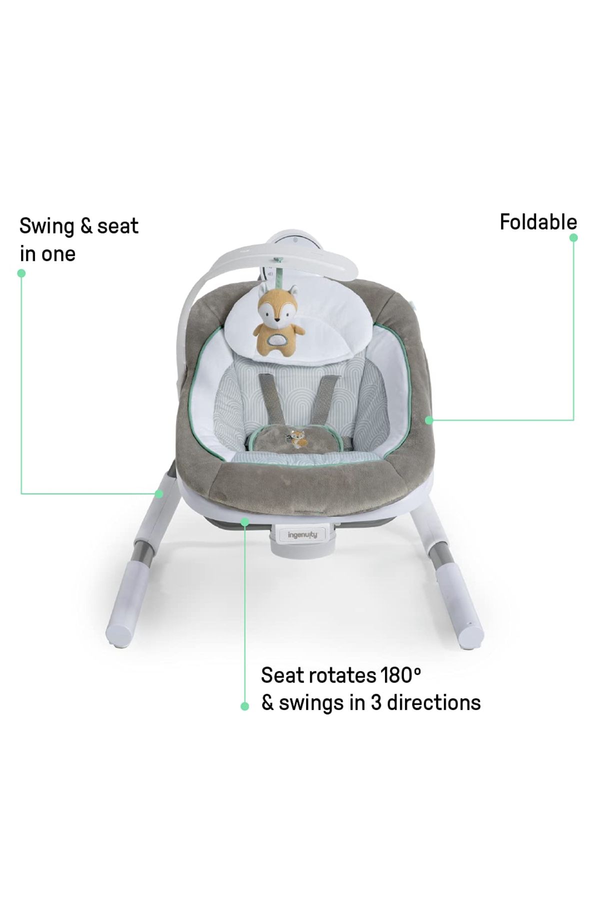 Ingenuity-- AnyWay Sway™ Dual-Function Portable Swing 6