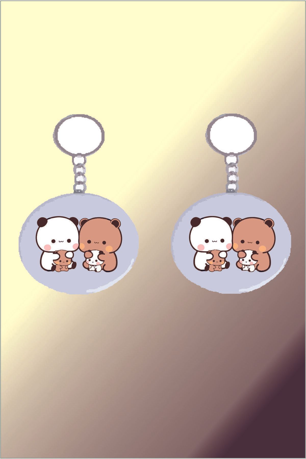 Design 4N-Keychain / Bubu with Dudu / Push Button Keychain 1
