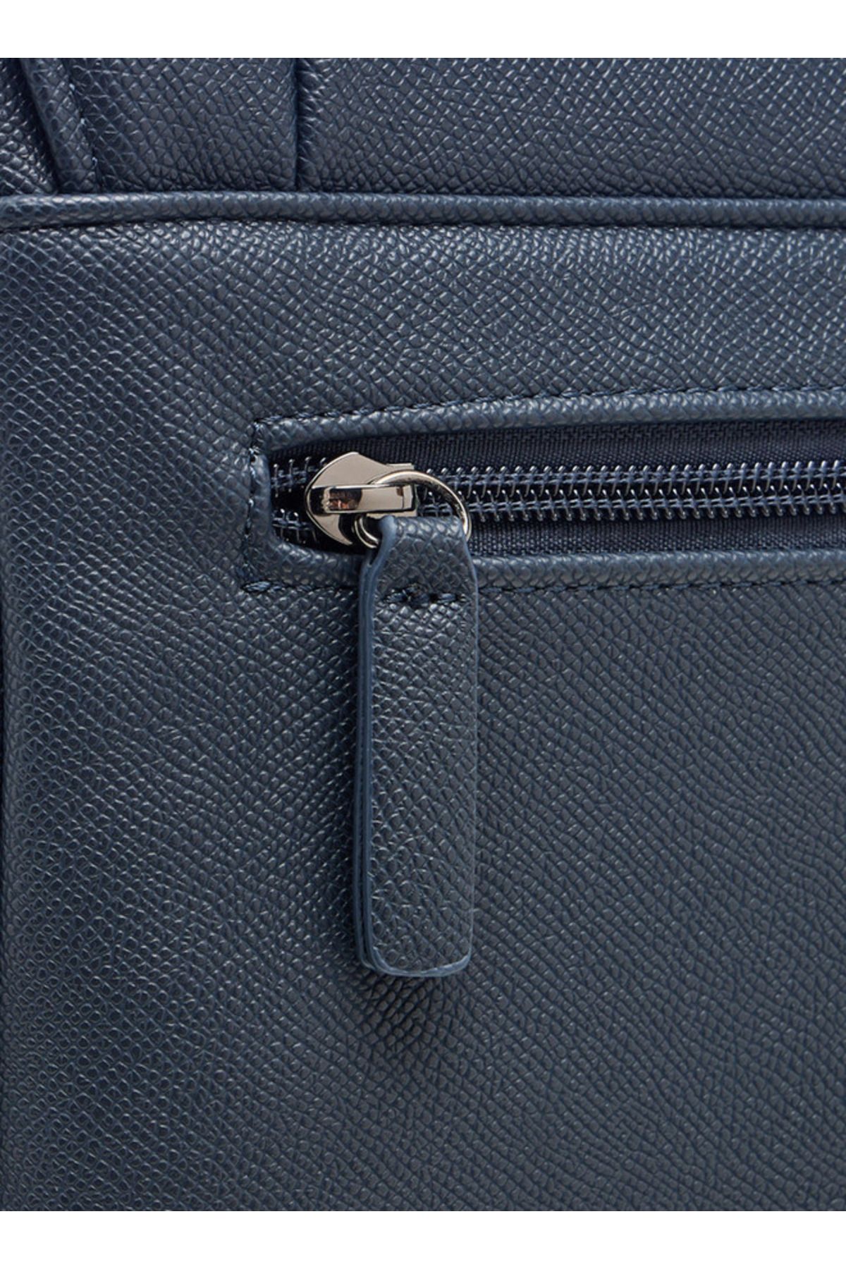 LBL by Shoexpress-Textured Crossbody Bag with Adjustable Strap 6