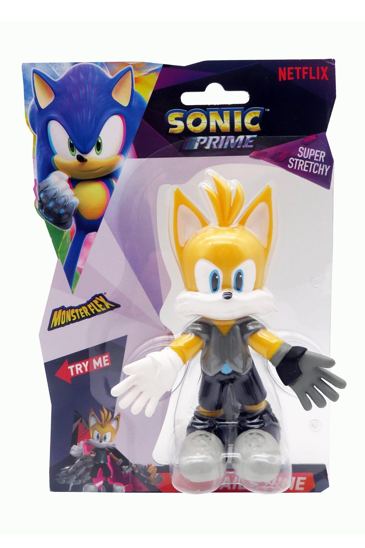 PopŞeker-Super Flexible 14cm. Sonic Prime Figure Is Waiting for You! Ger and Bend 6