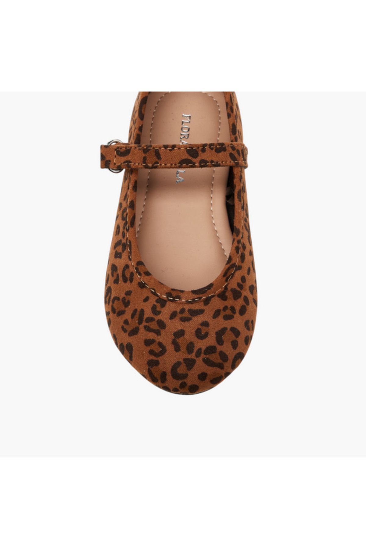 Flora Bella by Shoexpress-Solid Ballerina Shoes with Hook and Loop Closure 4