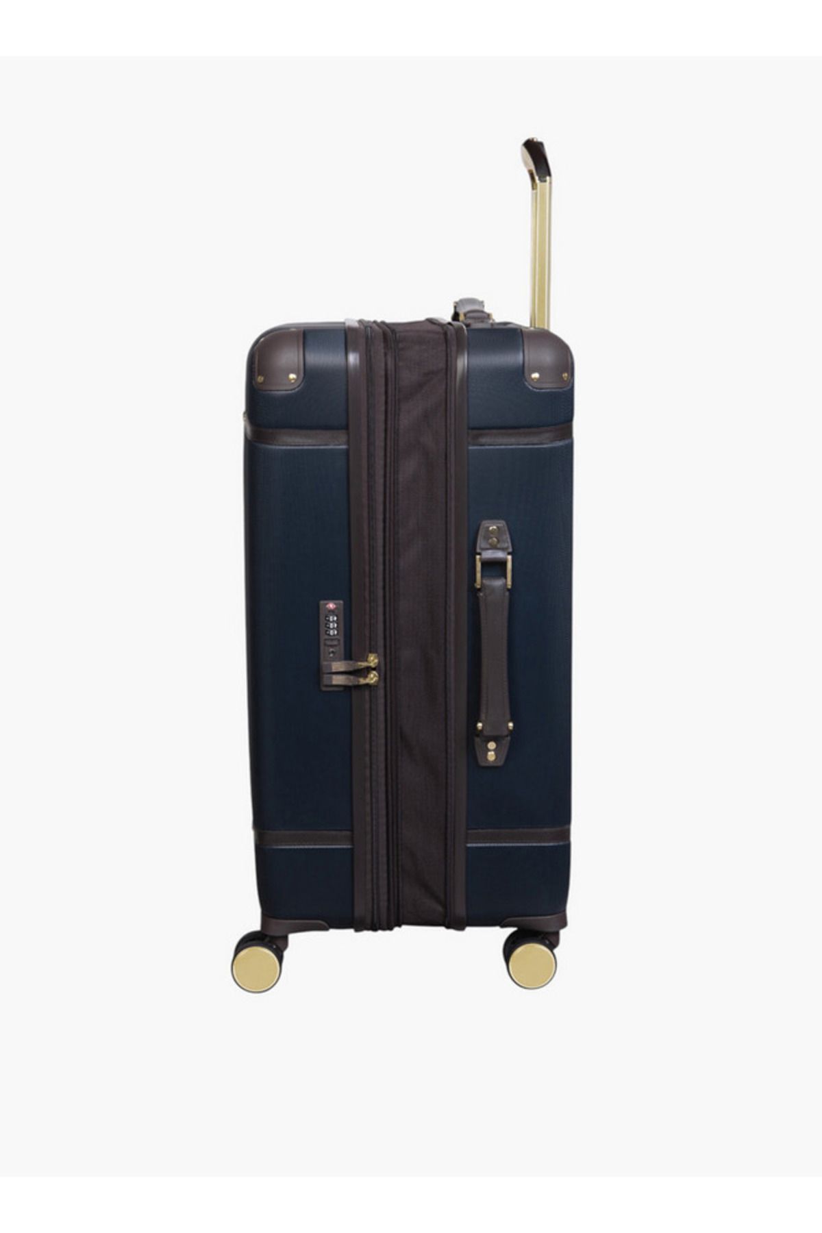 IT-Men Solid Hardcase Trolley Bag with Retractable Handle and Zip Closure - 24 Inches Check-In Bag 4