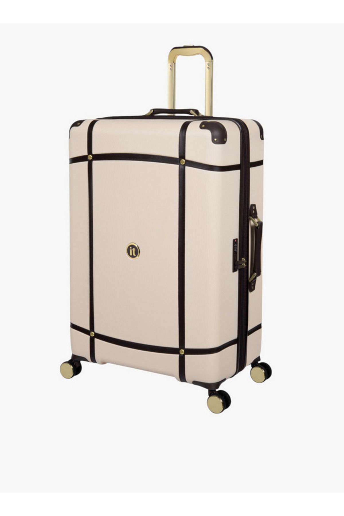 IT-Solid Hardcase Trolley Bag with Retractable Handle and Zip Closure - 28 Inches Check-In Bag 1