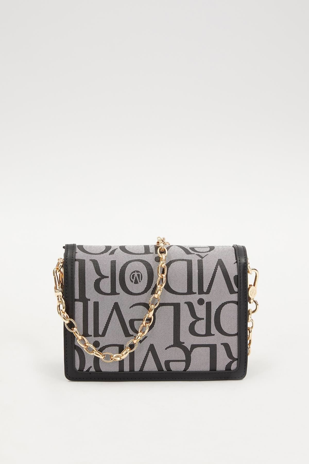 WALKWAY-Black Women's Shoulder Bag Levidor 930279 Bag 5