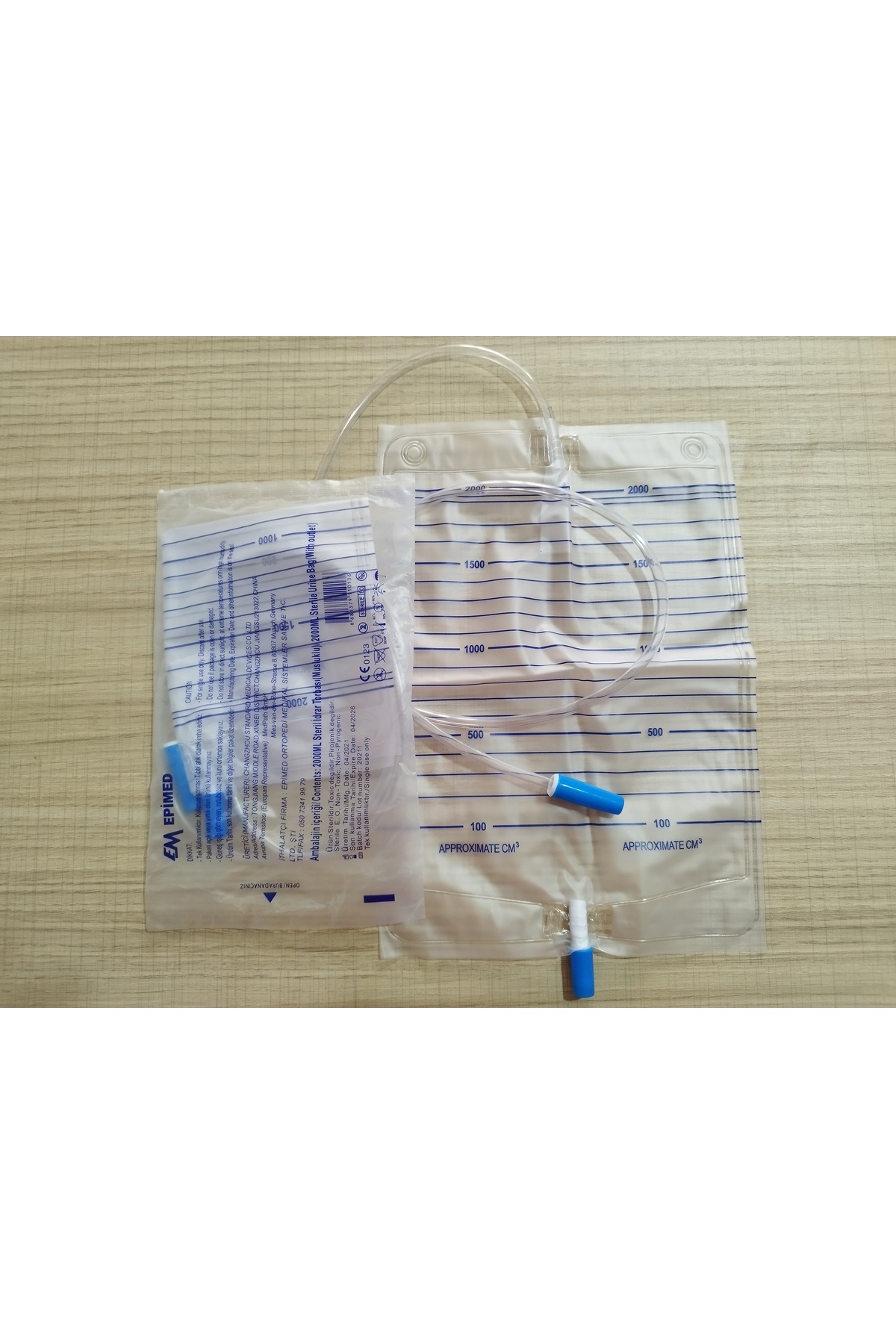 Epimed 250 ADET MUSLUKLU STERİL İDRAR TORBASI