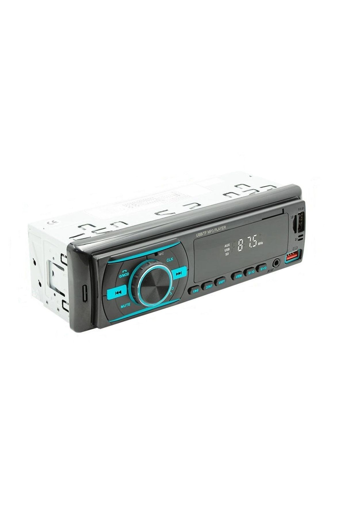 divendi-ro-Car Radio MP3 Player, with Bluetooth, 7 Color Display, 1Din, Remote Control, Black 12