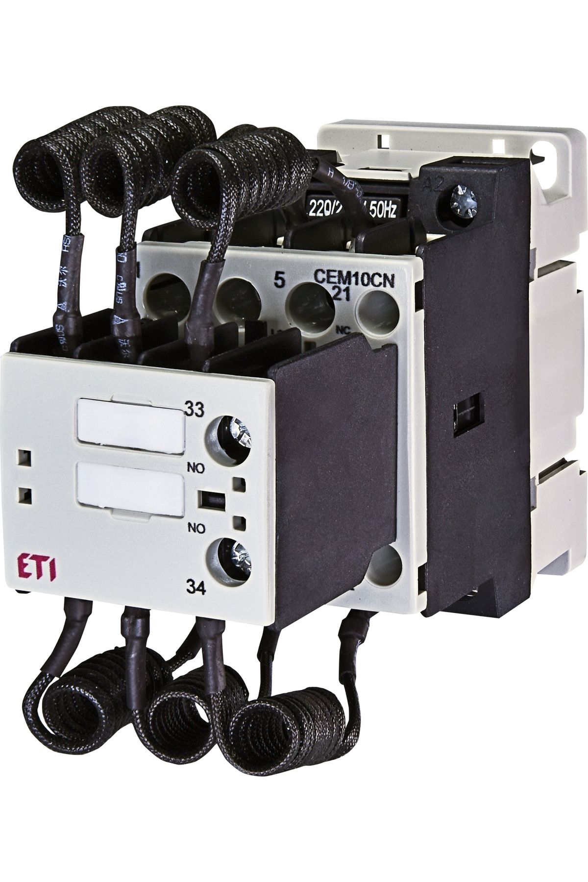Eti-Contactor capacitiv, 10kVAR, Uc=230V, 1 cont. NO, 1 cont. NC, CEM10CN.11-230V-50Hz, 004643801, 1