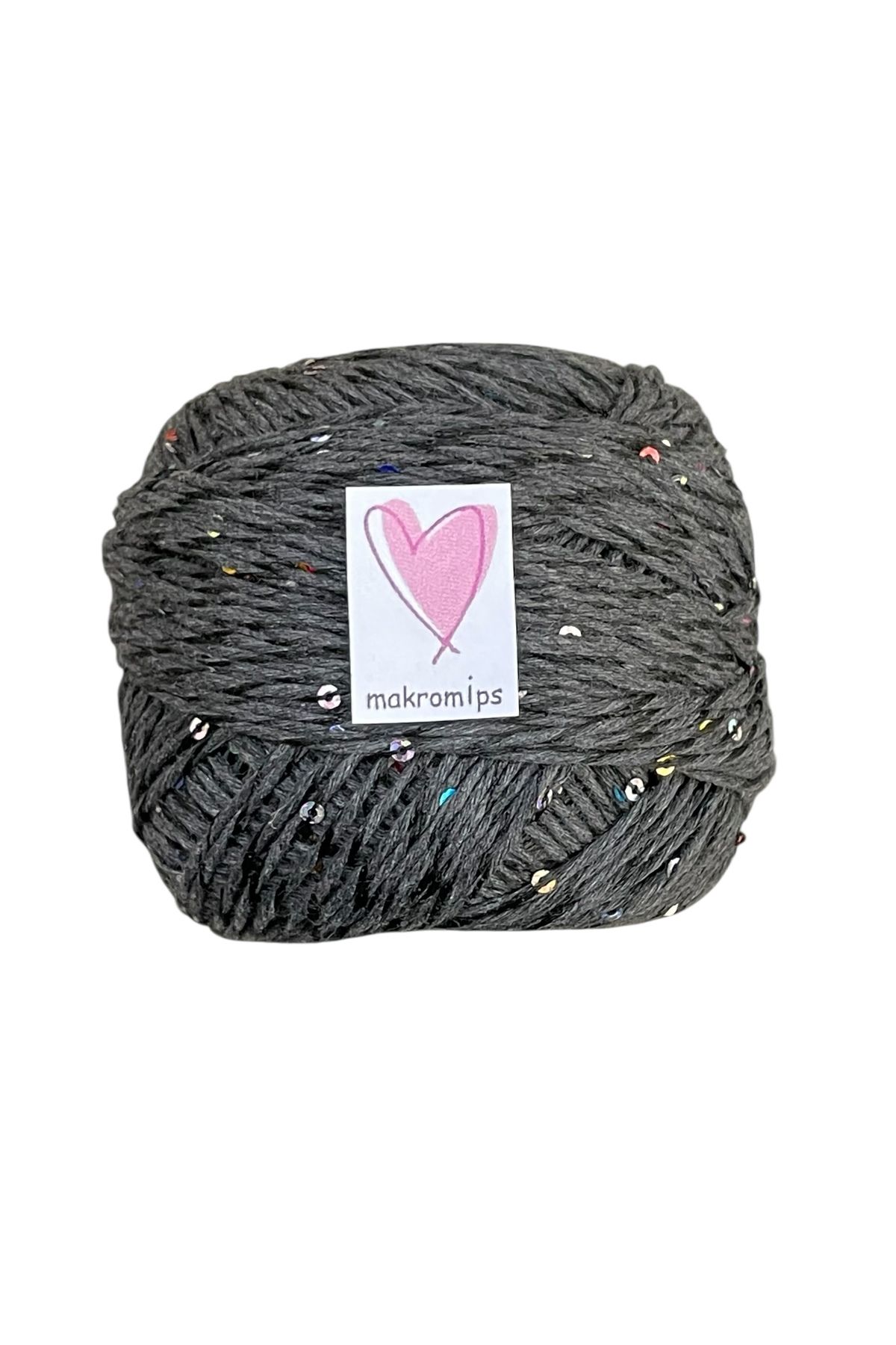 Makromİps-Pullu Coton Hand Knitting Yarn (50Gr) Sequence Shiny Stylish Hobby Fun 2
