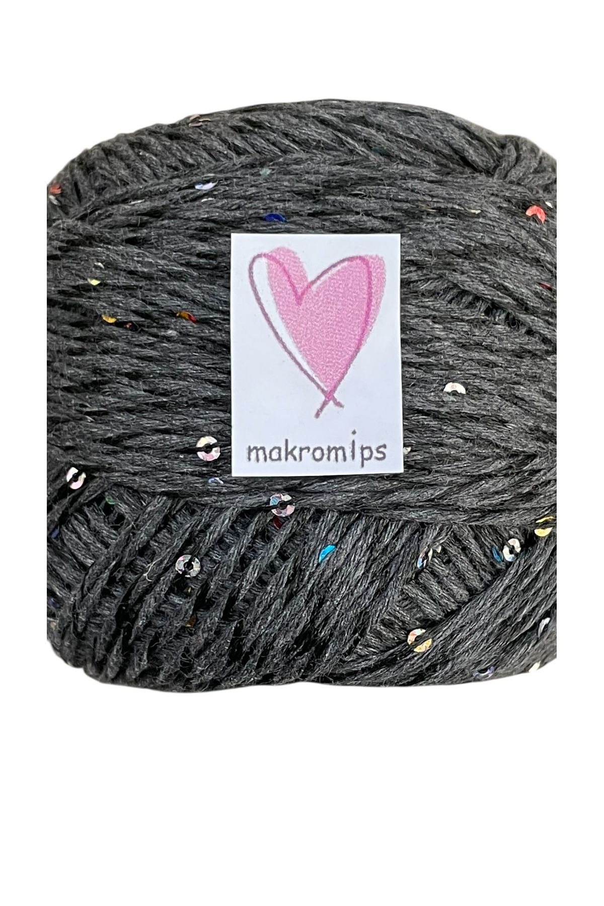 Makromİps-Pullu Coton Hand Knitting Yarn (50Gr) Sequence Shiny Stylish Hobby Fun 4