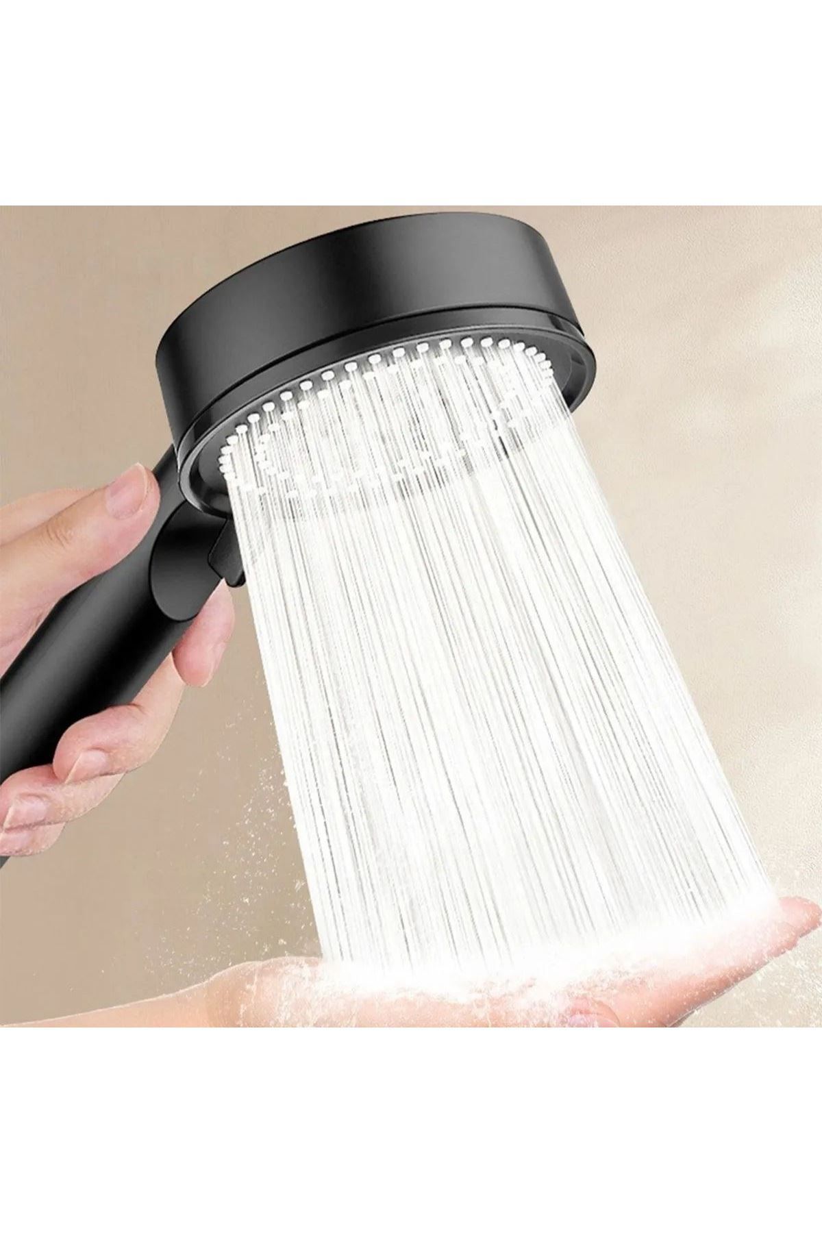CONAHOME-Buffer ®   5 Functions High Pressure Adjustable Black Shower Head 3