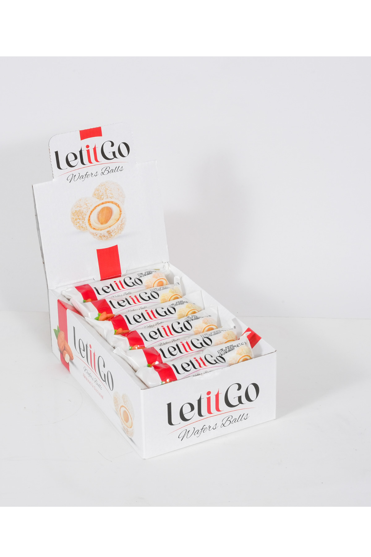 LET IT GO Wafer Balls Badem Hindistan Cevizi Kaplamalı Top Atıştırmalık