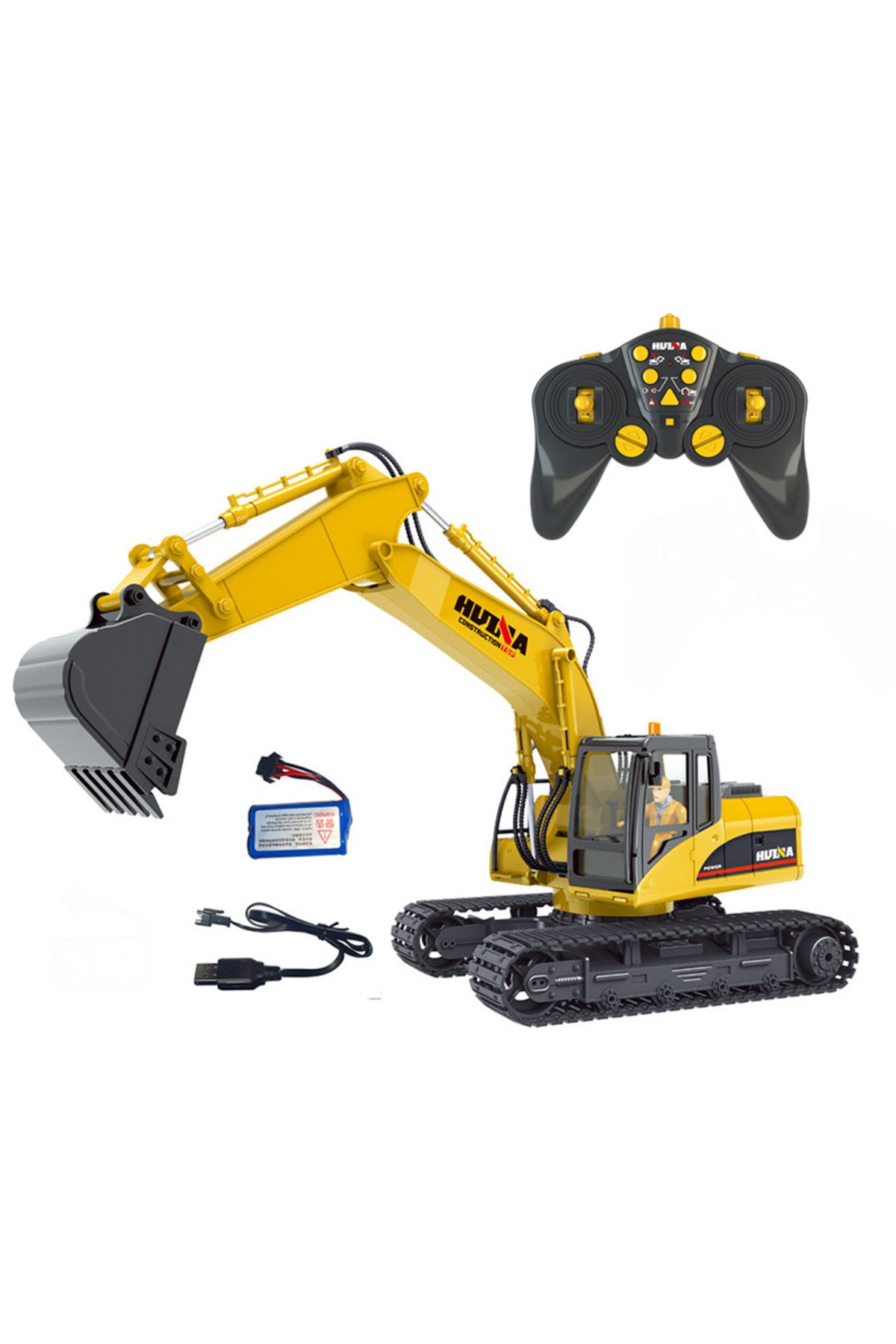 Huina-3 in 1 remote control excavator 1535-1 (bucket, digger, grab arm) 5