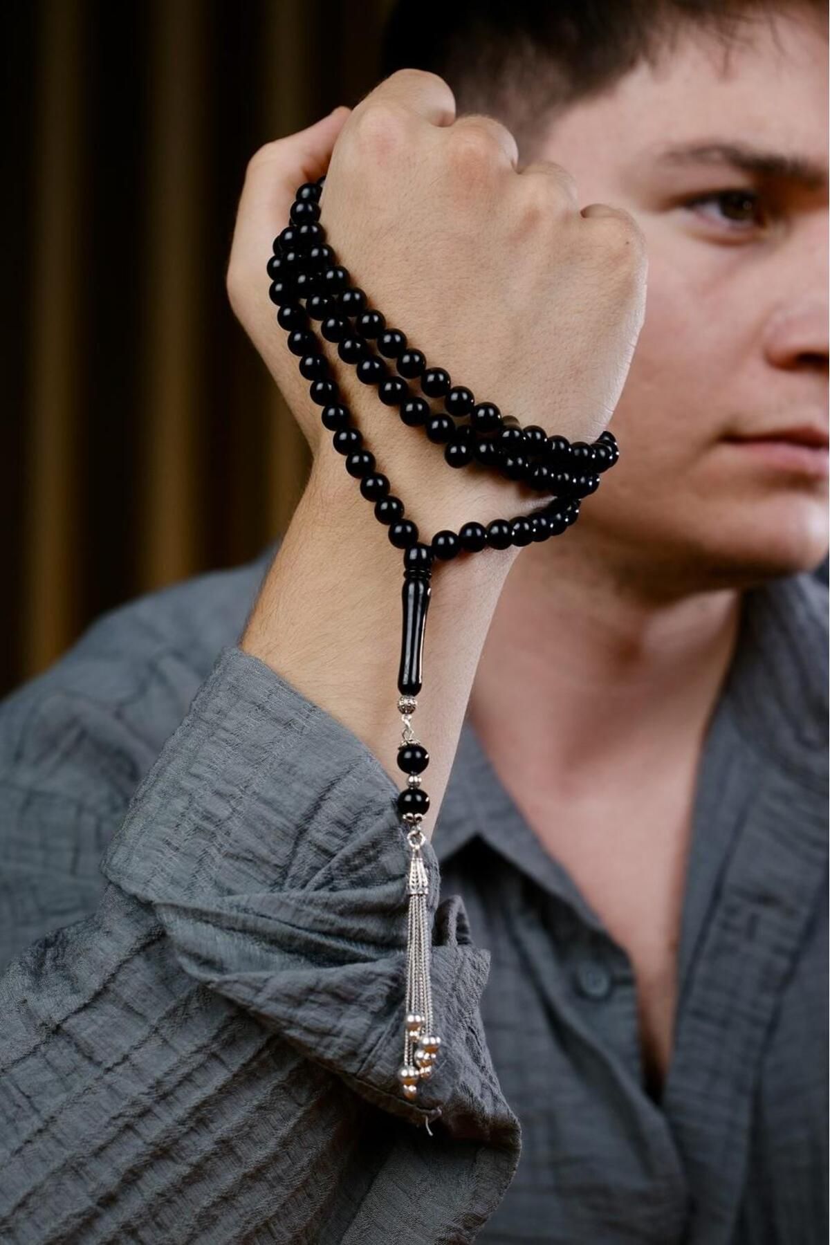 dergah tesbih-Master Ömer Aktaş Craftsmanship Silver Design Erzurum Oltu 99 Prayer Zikir Prayer Beads 3