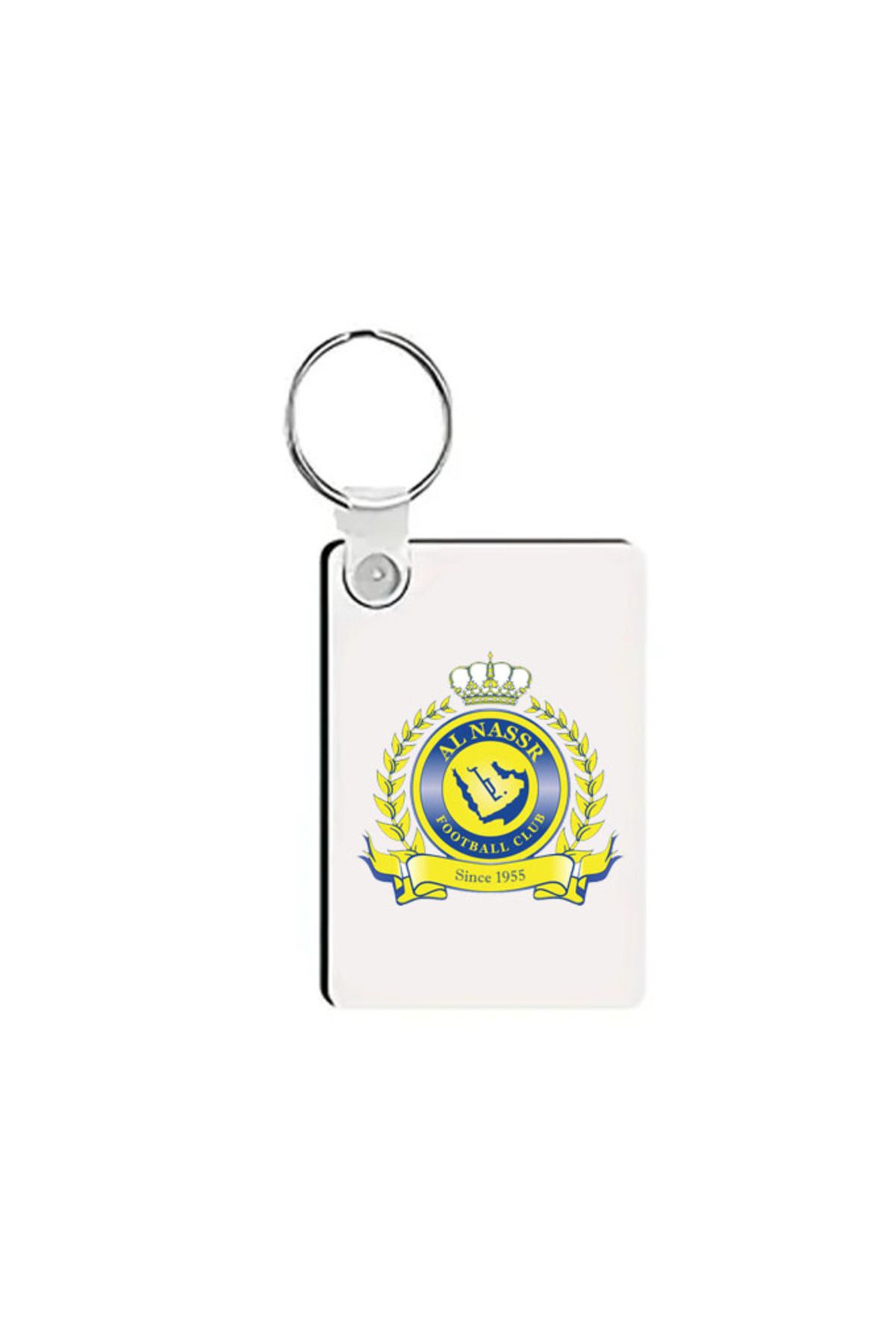 Generic-Rectangular keychain with Al-Nassr Club logo design 1